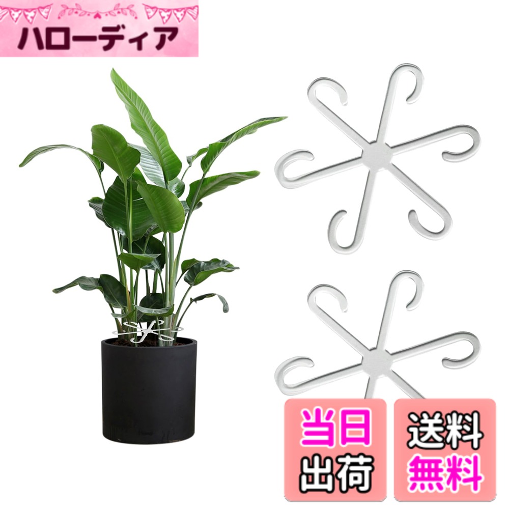 商品情報商品の説明植物の成長をしっかりとサポートする園芸支柱 「商品仕様」 素材：アクリル セット内容：2個セット サイズ：直径20cm、厚さ0.2cm 「おすすめ理由」 取り付けが簡単で、植物の成長に合わせて位置を調整することも可能です。 モンステラやクワズイモだけでなく、その他のつる性植物や茎の長い植物にも使用できます。 2個セットで提供されており、一度に複数の植物に使用でき、よりお得にガーデニングを楽しめます。 「注意事項」 輸送中に破損の場合、または商品に初期不良がある場合は、気軽にカスタマーサービスにご連絡ください。24時間以内にサポートいたします。主な仕様 「商品仕様」：素材：アクリル、セット内容：2個セット、サイズ：直径20cm、厚さ0.2cmbr「アクリル素材」：アクリル素材は透明で目立ちにくく、観葉植物の美しい見た目を損なうことなくインテリアに馴染みます。また、アクリル製の支柱は非常に軽量でありながら強度が高く、植物をしっかり支えることができます。「植物成長を支える」：植物が直立するのを助けるだけでなく、成長過程で必要なサポートを提供し、過重や過成長による折れを防ぎます。また、支柱を使うことで、植物の通風と採光が改善され、健康的な成長を促進します。「お手入れが簡単」：アクリル素材は表面が滑らかで、ほこりや汚れが付きにくいため、湿らせた布で軽く拭くだけで簡単にお手入れできます。これにより、時間と労力を節約でき、植物が常に美しい状態で展示されます。「使用シーン」：クワズイモやモンステラなどの観葉植物だけでなく、庭で育てるつる性植物や、屋内で育てる観葉植物にも適しています。室内外問わず、様々な植物に利用できるため、家庭やオフィスのガーデニングにも役立ちます。