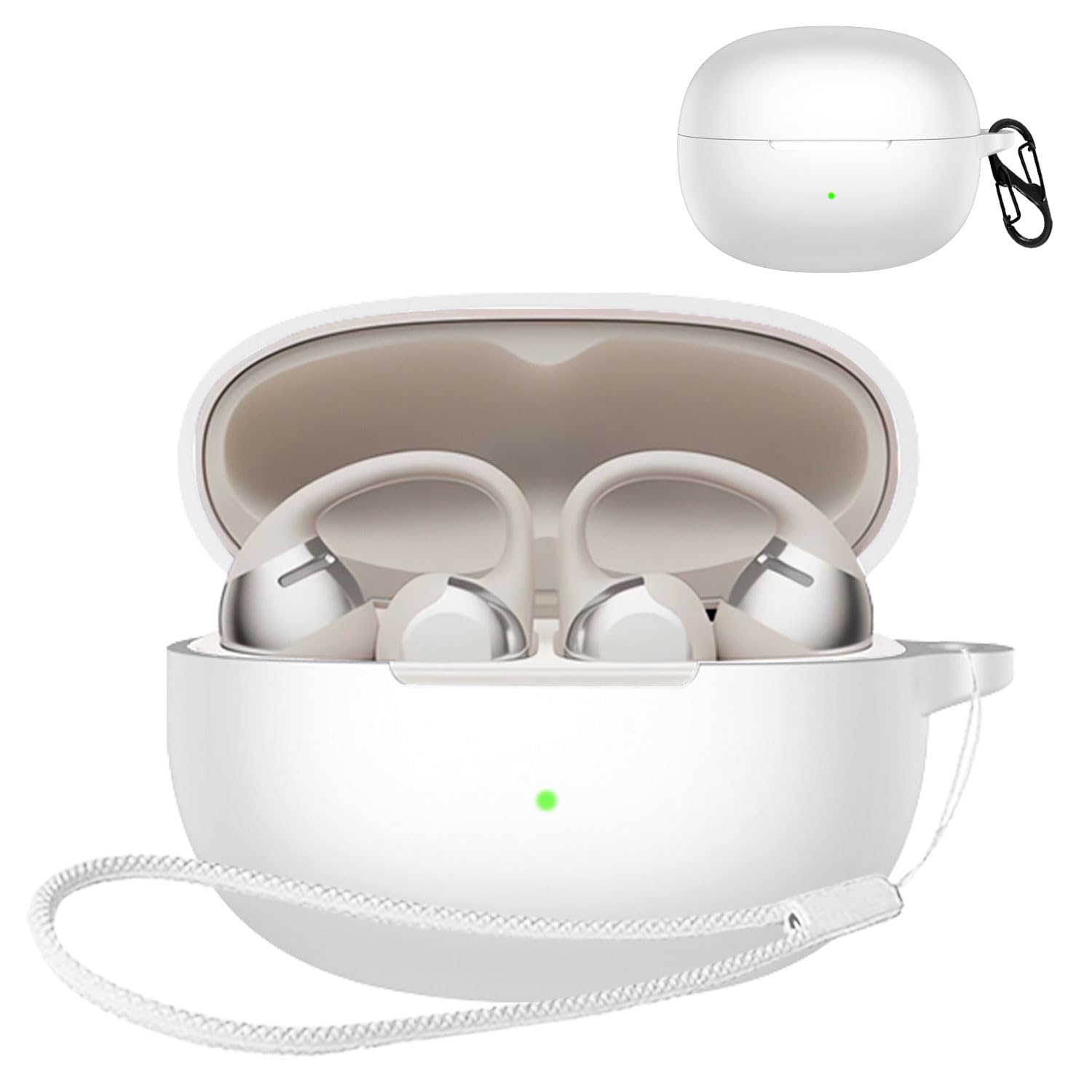 JIAYJP For JBL Sense Pro 用 ケース カバー 色：ホワイト、サイズ：SHOKZ OpenDots One