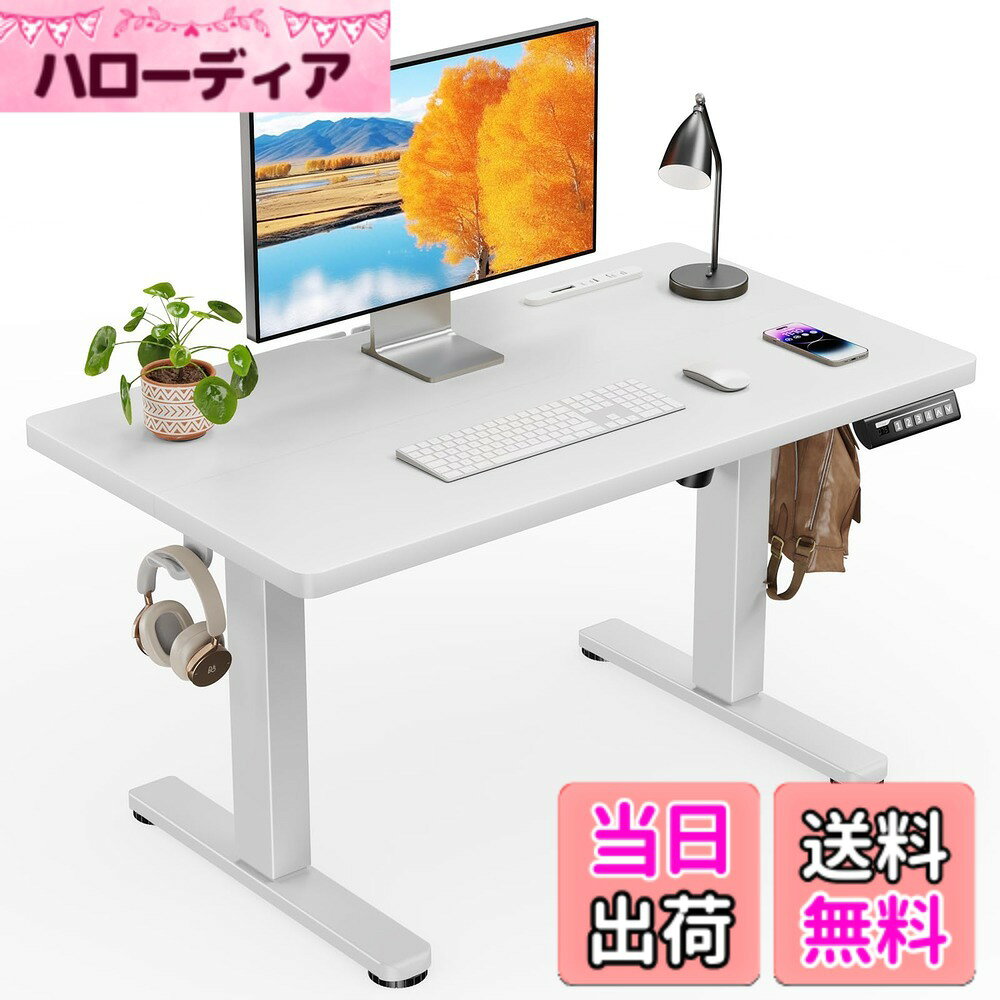 商品情報商品の説明主な仕様 【ワンタッチで昇降可能なローデスク】簡単なボタン操作で天板を無段階に高さ48~72cm昇降でき、用途やお持ちの座椅子、体形などに合わせてちょうど良い高さを設定できます。普通の椅子から座椅子や座布団などまで、幅広く対応します。学習机として子供の成長とともに高さを自由に調節するのもおすすめです。また、高さを4ヶ所まで保存できるメモリー機能付きで、手軽いにお好みの高さまで調整できます。【便利なコンセント&USBポート付き】2口コンセントとUSBポートを搭載することで、手近な所から電源を取れて配線がまとめやすく便利です。ノートパソコンやデスクライト、スマホ充電なども同時に利用できます。また、3口すべてスライドカバー付きなので、ホコリが入りにくく安心してお使いいただけます。【5万回の耐久性試験済みで長く使える】より高い耐久性が求められるErGearロータイプ昇降式デスクは宇宙航空等級の昇降支柱コネクタを備えた頑丈なフレームを使用しています。デスク全体を安定させ、最上限位置でも机の揺れを最大限防ぎます。5万回の昇降耐久性試験もクリアしました（弊社試験基準にて実施）。【より高性能のモーターを搭載で耐荷重UP！】 頑丈なフレームかつ強化されたモーターを搭載されることにより、耐荷重・上下昇降駆動力に優れています。天板は80kgまで耐える高耐荷重仕様で、ディスプレイを2枚を載せてもまとめて上下昇降できます。【低VOC塗装で安全な室内空間を作る】ErGearスタンディングデスクはホルムアルデヒドなどの室内空気汚染物質（VOC）の排出量が少なく、EPA および CARB の排ガス基準を満たしています。より安心して健康に暮らせる空間づくりをお手伝いします。