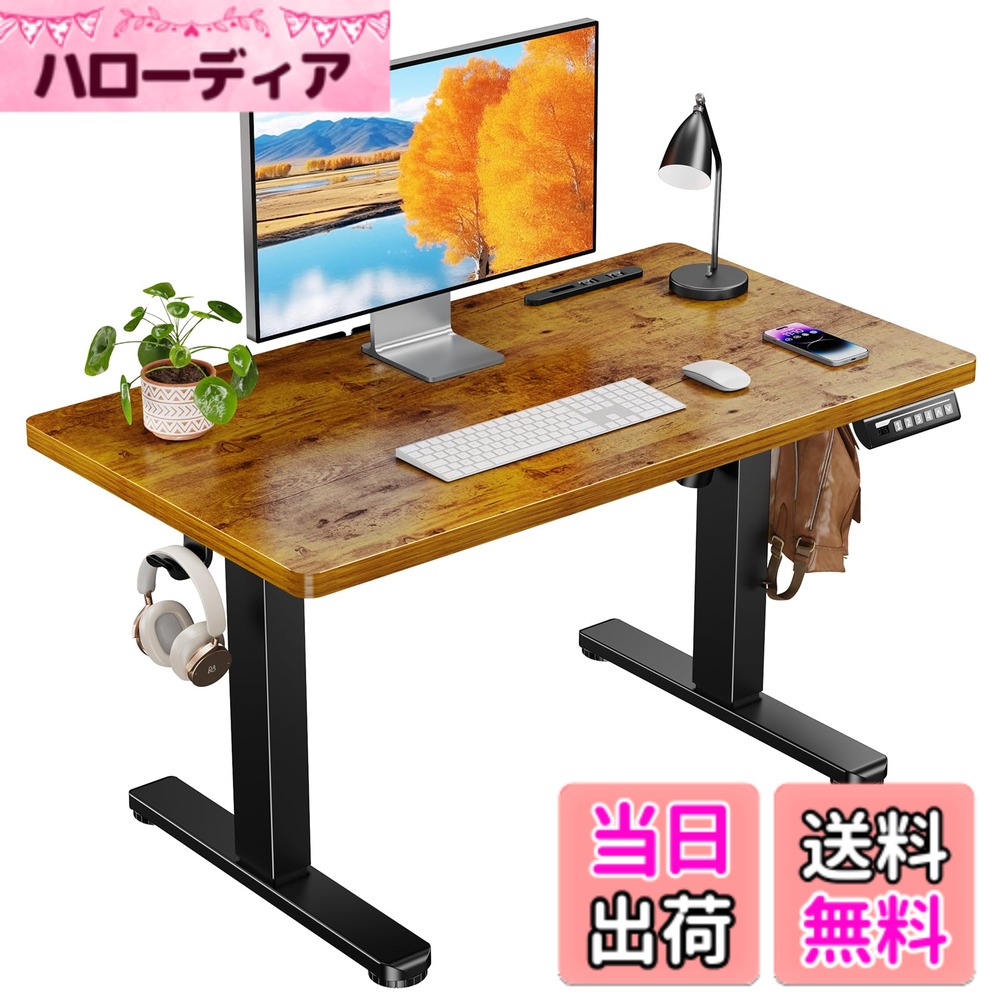商品情報商品の説明主な仕様 【ワンタッチで昇降可能なローデスク】簡単なボタン操作で天板を無段階に高さ48~72cm昇降でき、用途やお持ちの座椅子、体形などに合わせてちょうど良い高さを設定できます。普通の椅子から座椅子や座布団などまで、幅広く対応します。学習机として子供の成長とともに高さを自由に調節するのもおすすめです。また、高さを4ヶ所まで保存できるメモリー機能付きで、手軽いにお好みの高さまで調整できます。【便利なコンセント&USBポート付き】2口コンセントとUSBポートを搭載することで、手近な所から電源を取れて配線がまとめやすく便利です。ノートパソコンやデスクライト、スマホ充電なども同時に利用できます。また、3口すべてスライドカバー付きなので、ホコリが入りにくく安心してお使いいただけます。【5万回の耐久性試験済みで長く使える】より高い耐久性が求められるErGearロータイプ昇降式デスクは宇宙航空等級の昇降支柱コネクタを備えた頑丈なフレームを使用しています。デスク全体を安定させ、最上限位置でも机の揺れを最大限防ぎます。5万回の昇降耐久性試験もクリアしました（弊社試験基準にて実施）。【より高性能のモーターを搭載で耐荷重UP！】 頑丈なフレームかつ強化されたモーターを搭載されることにより、耐荷重・上下昇降駆動力に優れています。天板は80kgまで耐える高耐荷重仕様で、ディスプレイを2枚を載せてもまとめて上下昇降できます。【低VOC塗装で安全な室内空間を作る】ErGearスタンディングデスクはホルムアルデヒドなどの室内空気汚染物質（VOC）の排出量が少なく、EPA および CARB の排ガス基準を満たしています。より安心して健康に暮らせる空間づくりをお手伝いします。