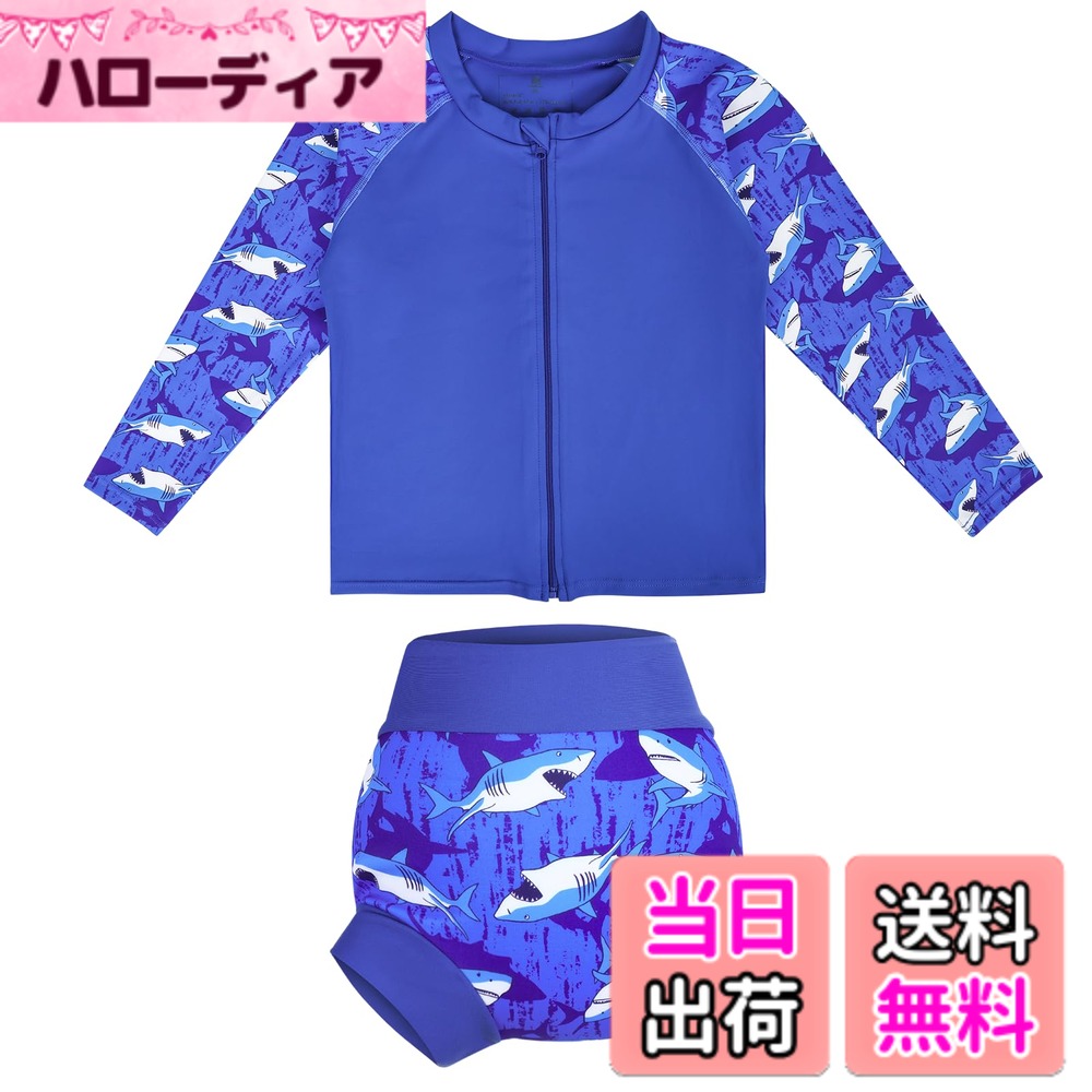 商品情報商品の説明主な仕様 【お着替えスムーズな前開き設計】伸縮性に優れた素材を使用した袖ラッシュガード。フロントファスナー仕様で、濡れた状態でも着脱しやすく、忙しいパパ・ママをサポートします。ファスナーガード付きで、お子様の肌を直接挟み込まない安心設計です。【水質を保つ一体型スイムパンツ】下着には、公共のプールや海でのエチケットに配慮した、うんち漏れ防止機能を備えたスイムパンツを採用。特殊な防漏設計により、万が一の際も固形物の流出を抑え、水質汚染を防ぎます。【膨らまず軽やかな着心地】本製品は「不吸水設計」を採用。通常の紙おむつや厚手の布パンツのように水を含んで重くならないため、水中でも動きやすく、お子様が快適に泳ぎを楽しめます。【肌に優しい高弾力素材】デリケートなお子様の肌を考慮し、摩擦を抑えた柔らかい生地を選定。体にフィットしながらも動きを妨げないため、水泳教室や水遊び、砂浜での活動も思いっきり楽しめます。【ご購入前の注意点（免責事項）】本製品のパンツは「固形物の漏れ防止」を目的としています。吸水層を持たない設計のため、尿の流出を完全に防ぐことはできません。公共の施設等、各場所のルールに従ってご使用ください。