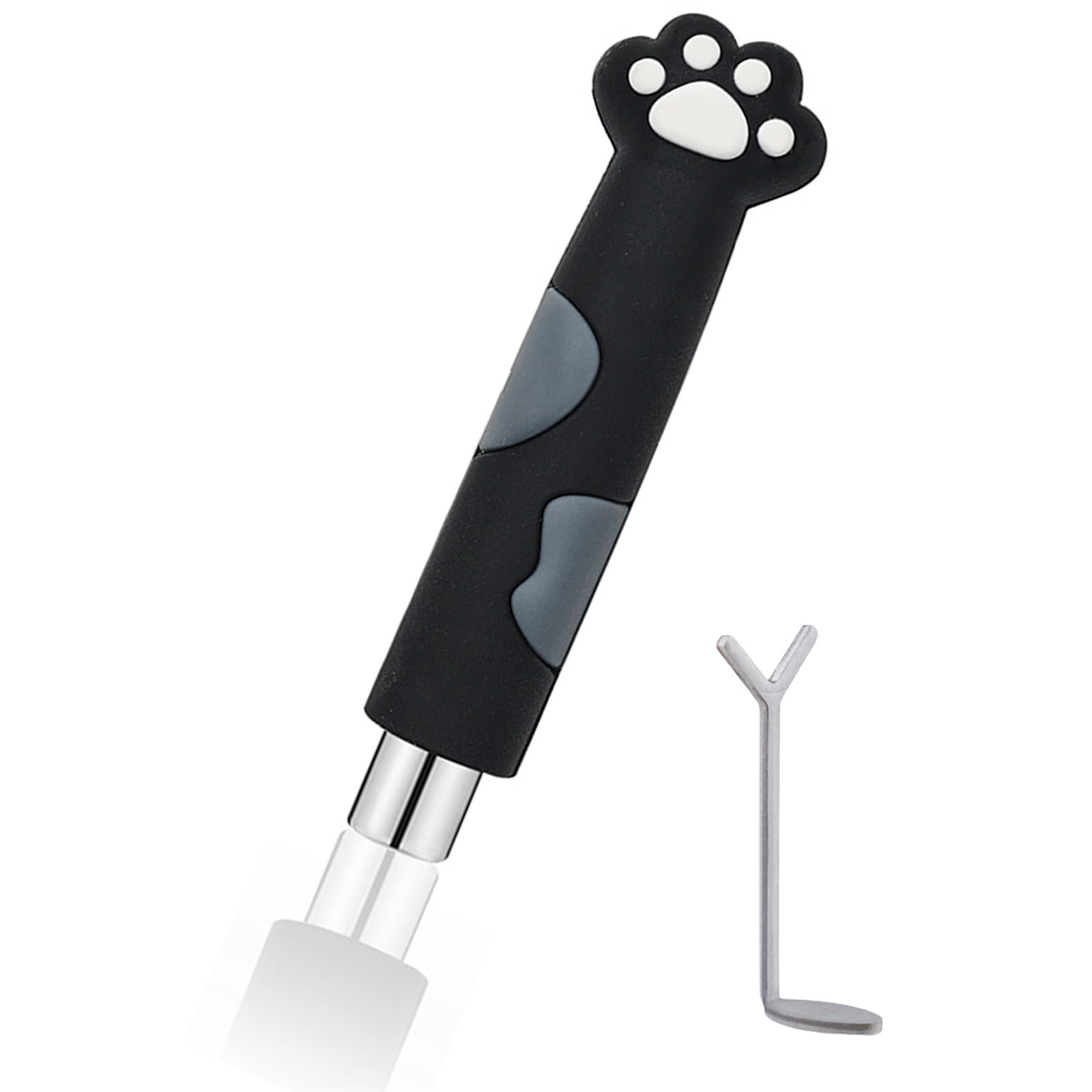 【送料無料】Refoiner マグネットネイル 磁石 猫の手マグネットスティック ハート型ネイル マグネット 磁石 超強力セルフネイルツール ネイル用マグネットジェルネイルケア 円柱型肉球ネイル 磁石 キャッツアイジェル専用 ネイル用品 ネイルサロン道具 色：ブラック