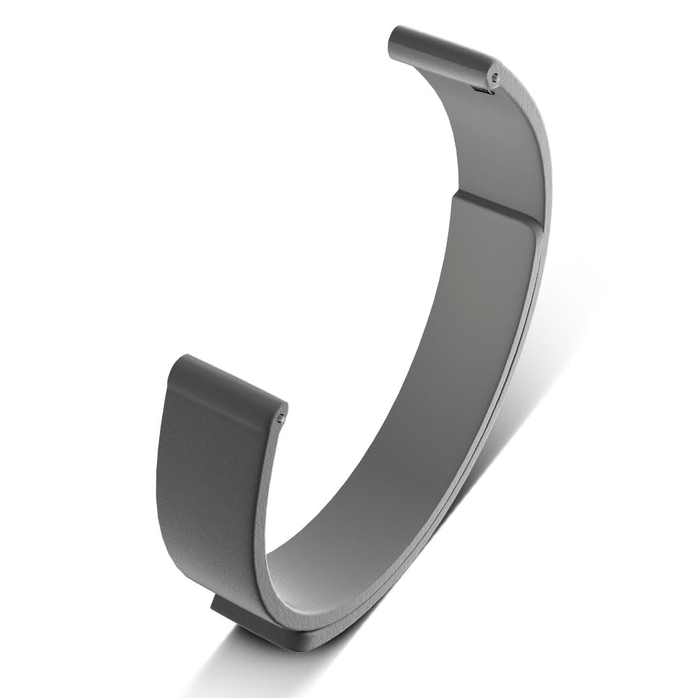  PLAUD NotePin AI ボイスレコーダー専用リストバンド プラウドノートピン用アクセサリー 交換バンド 磁気クラス 最新製 サイズ調節可能 高質量PUテクスチャ シリコン製 高密度 軽量 サイズ調節可能 取り付け簡単 高耐久性 (ストラップの 色：グレー