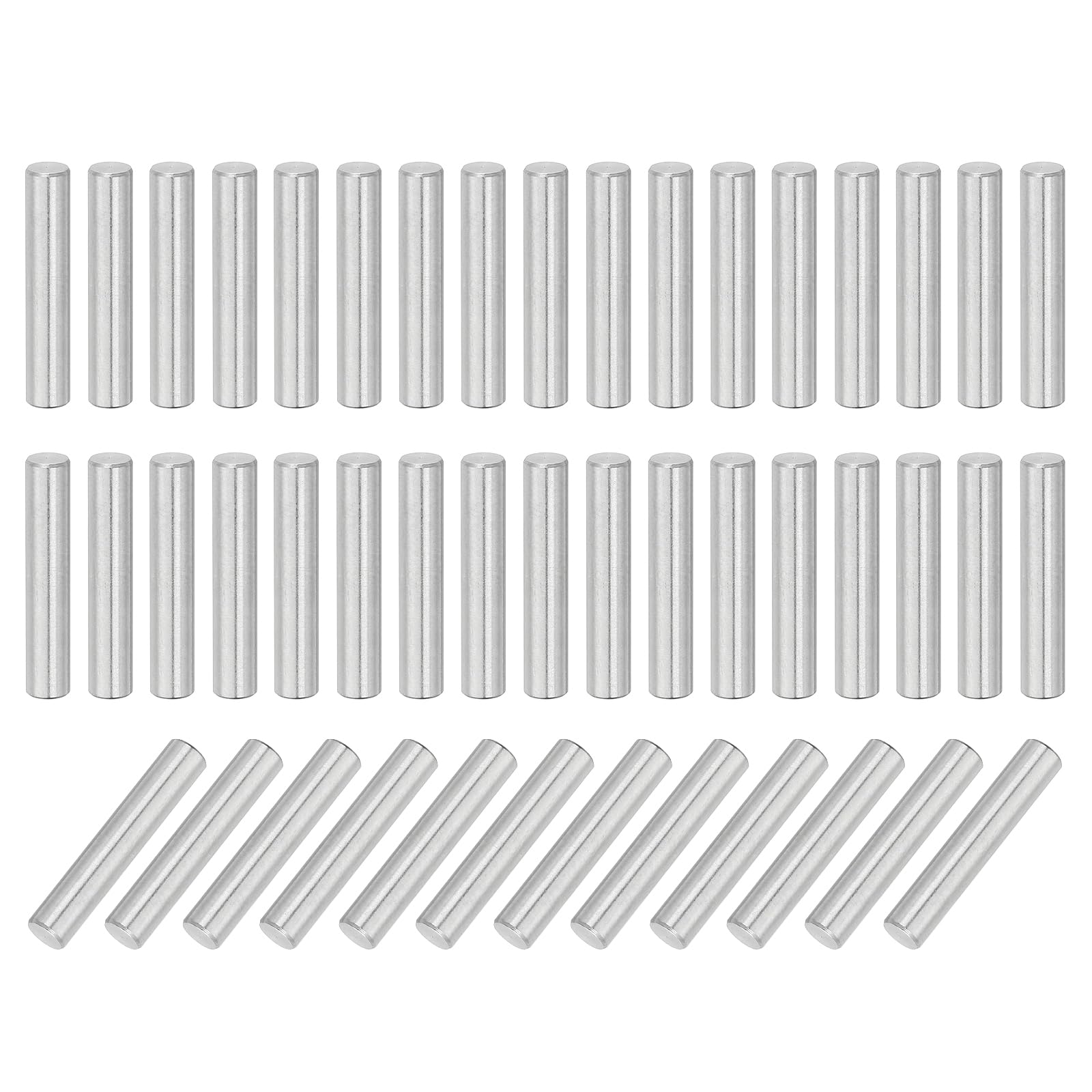 【送料無料】uxcell 88個のダボピン4mm x 22mm シェルフサポートピン304ステンレス鋼シェルフペグ シェルフ キャビネット 家具 ニッケルメッキ シルバートーンメッキ シルバートーン 色：シルバー