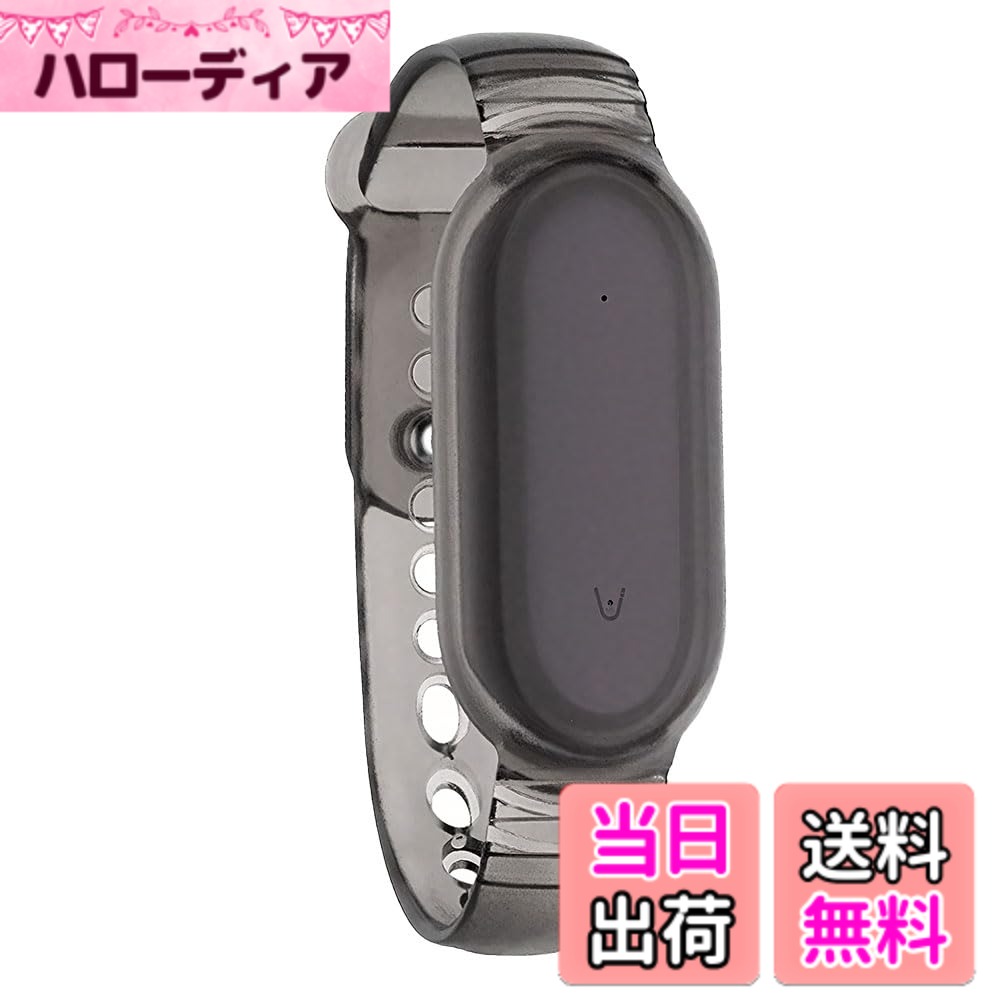  PLAUD NotePin AI ボイスレコーダー専用リストバンド プラウドノートピン用アクセサリー 交換バンド 磁気クラス 最新製 サイズ調節可能 高質量PUテクスチャ シリコン製 高密度 軽量 サイズ調節可能 取り付け簡単 高耐久性 (ストラ 色：クリア-グレー