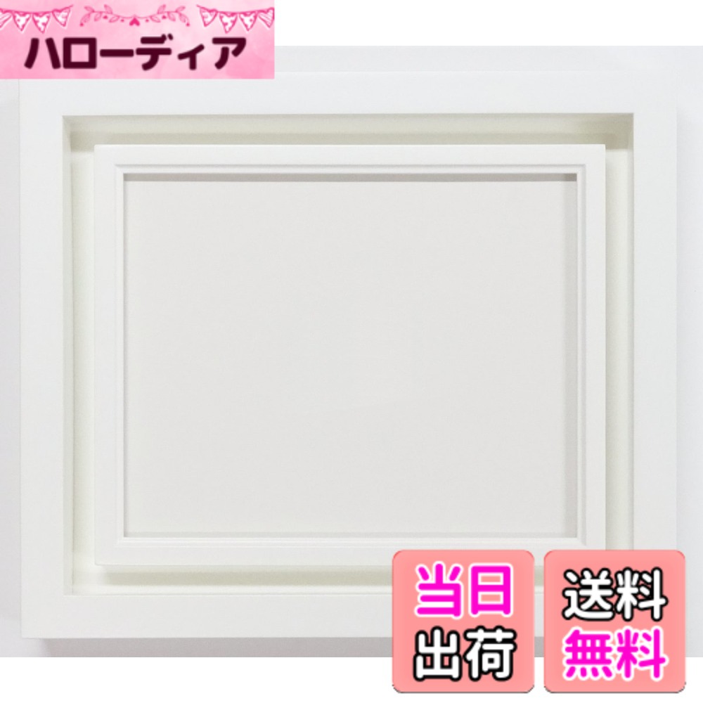 【送料無料】油彩用額縁 デュエット アクリル仕様 色：オフホワイト、サイズ：F3
