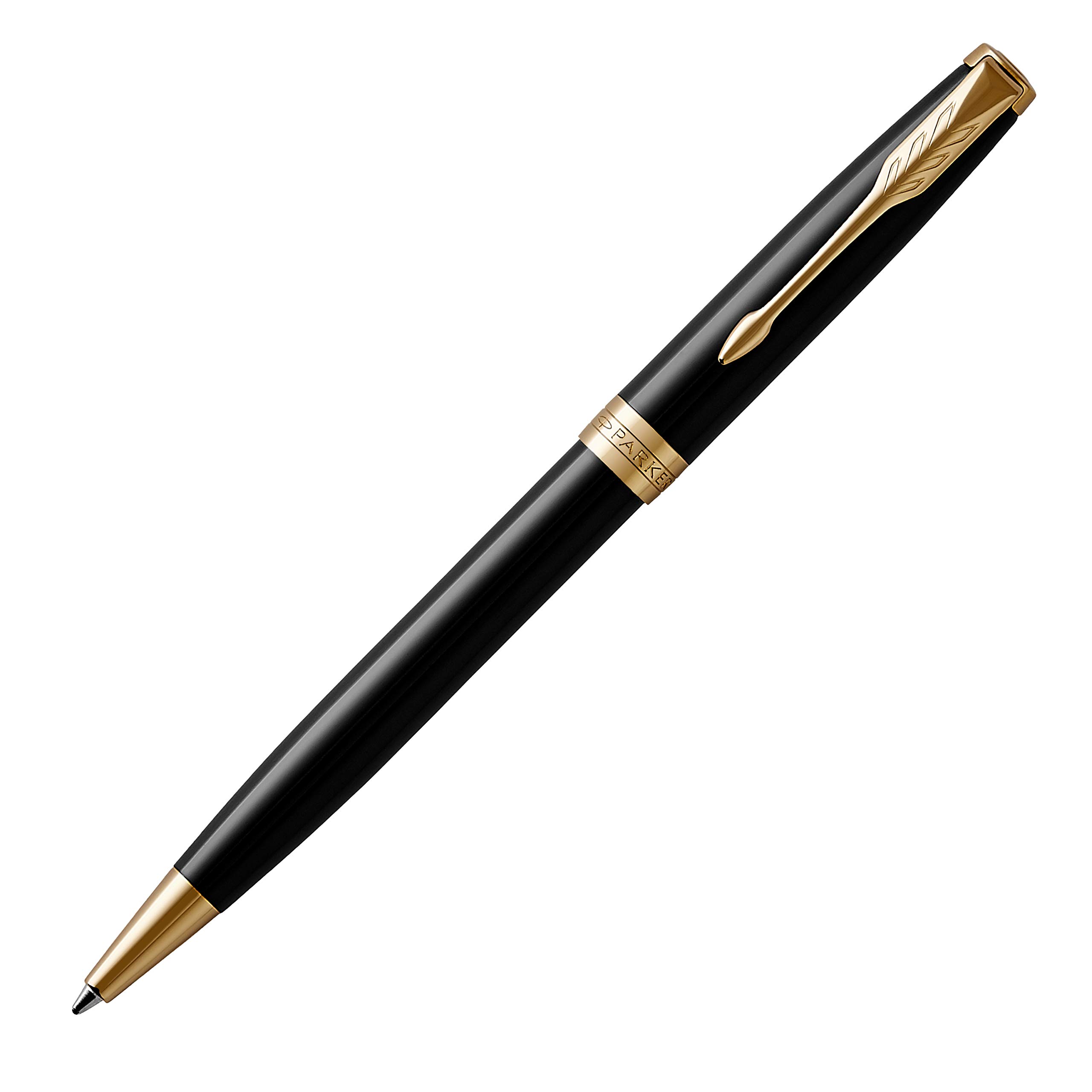 PARKER SONNET CORE BP 12000 15000 FP 25000 48000 色：ラックブラックGT、サイズ：本体サイズ：138mmx8mm/ツイスト繰出し式/28g