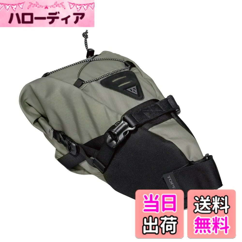商品情報商品の説明軽量でありながら耐久性、撥水性、耐退色性の高い素材を採用したリアバッグ。 防水構造のバッグ本体が、泥や雨滴などから荷物を守ります。 素材：ポリエチレン/ナイロン 防水性能：10,000mm ウォータープルーフインナーバッグ付属 最大荷重：5kg トピーク製リアライトクリップホルダー付 サイズ：L500xW160xH150mm 容量：6L 重量：445g 商品のカラー・サイズについて 商品のカラーはディスプレイの種類等により、実物と異なって見える場合がございます。 掲載商品の仕様、ロゴ等のデザインは改良のため、変更される場合がございます。 また、メーカーが発表していない寸法や個人的なフィット感についてはお答えいたしかねます。あらかじめご了承ください。主な仕様 ポリエチレン／ナイロン防水性能：10000mm ： 10000mm最大荷重：5kgトピーク製リアライトクリップホルダー付ウォータープルーフインナーバッグ付属