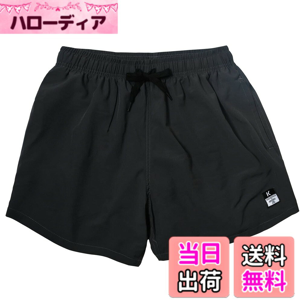  短パン メンズ 水着 ショートパンツ インナー付き 無地 多色 スイムウェア ショーツ 速乾 通気 海パン 男性 水陸両用 ビーチ プール ランニング 夏 色：648ダークグレー、サイズ：XL