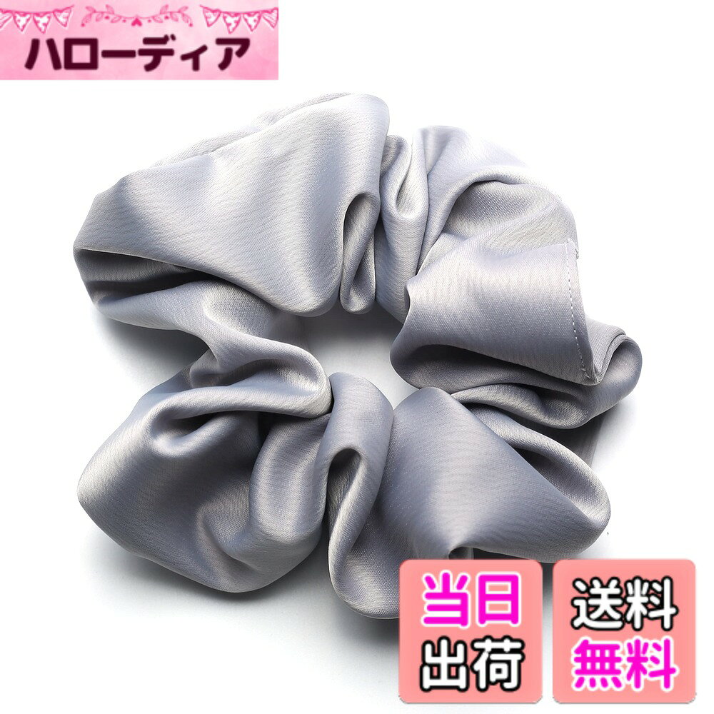 【送料無料】QinGoo シュシュ ヘアゴム 髪ゴム 大人 ヘアアクセサリー 可愛い おしゃれ レディース 韓国 1本 色：Grey