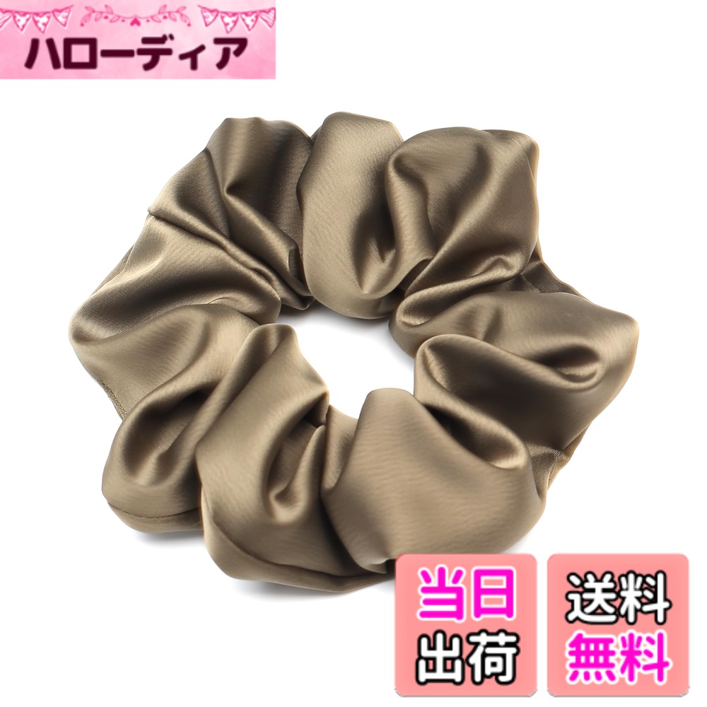 【送料無料】QinGoo シュシュ ヘアゴム 髪ゴム 大人 ヘアアクセサリー 可愛い おしゃれ レディース 韓国 1本 色：Black Green
