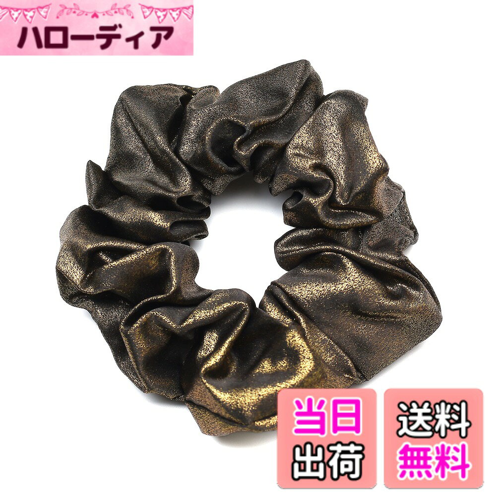 【送料無料】QinGoo シュシュ ヘアゴム 髪留め 髪ゴム 大人 ヘアアクセサリー おしゃれ レディース シンプル 韓国 1本 色：Black Green