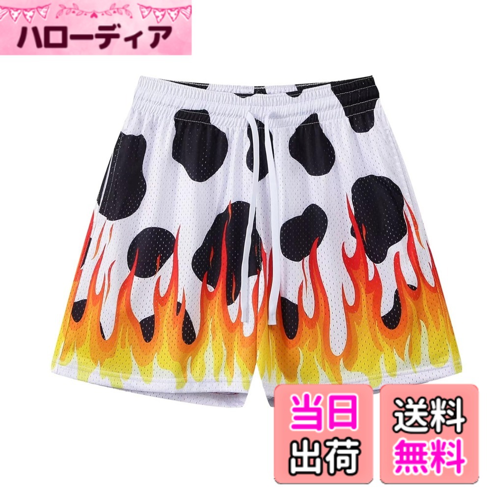【送料無料】UUEN ショートパンツ メンズ スポーツ トレーニング バスケットボール ショーツ 軽量 吸汗速乾 通気性 …
