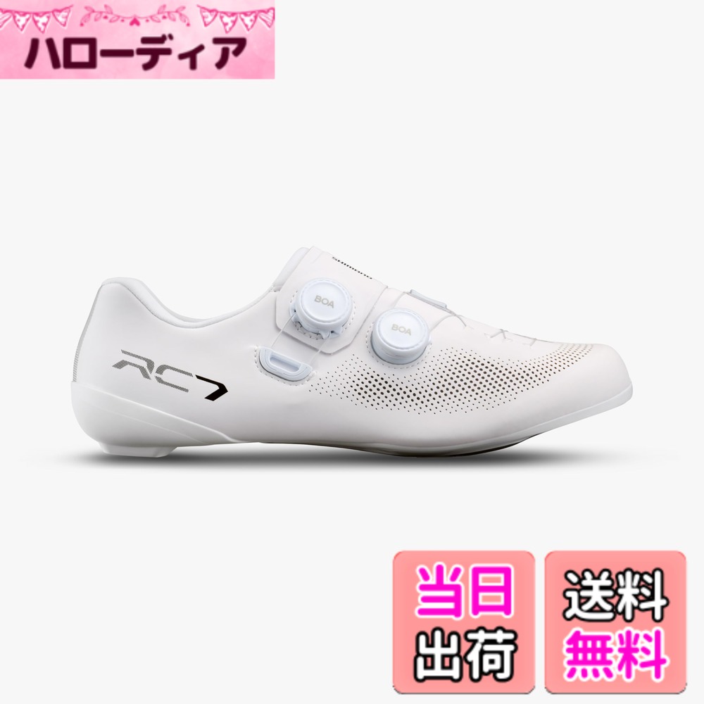 商品情報商品の説明説明 シマノ(SHIMANO)SH-RC703M　カラー：ホワイト　サイズ48(30.5cm)　ソール剛性:10　アッパー:シンセティックレザー＋メッシュ　重量:240g（SIZE42）　ソール：カーボンファイバーコンポジット　ストラップ：2BOA(L6C)+パワーゾーンガイド　ラスト：SHIMANO DYNALAST主な仕様 シマノ(SHIMANO)SH-RC703M　カラー：ホワイト　サイズ40.5(25.5cm)　ソール剛性:10　アッパー:シンセティックレザー＋メッシュ　重量:240g（SIZE42）　ソール：カーボンファイバーコンポジット　ストラップ：2BOA(L6C)+パワーゾーンガイド　ラスト：SHIMANO DYNALAST