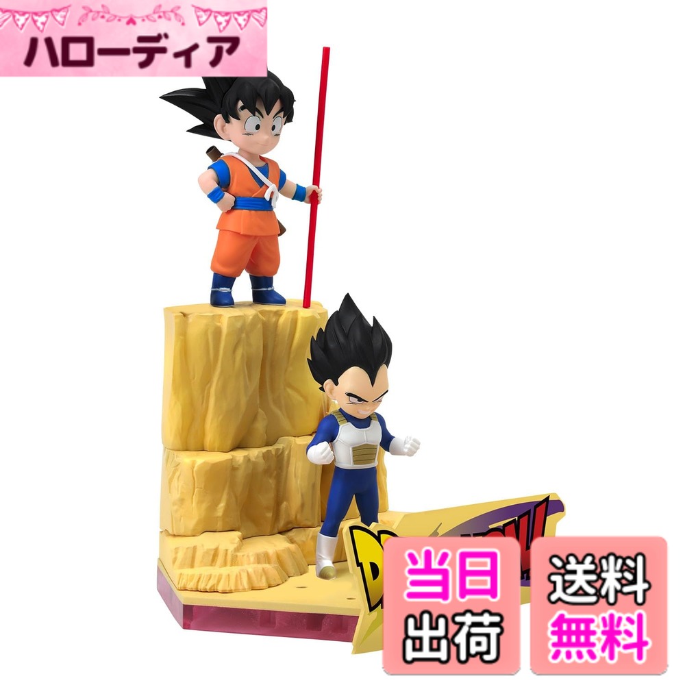 [무료 배송] BANDAI SPIRITS (반다이 스피리츠) 드래곤 볼 DAIMA 플라스틱 모델 손오공 (미니) & 베지터 (미니) 색으로 구분 된 플라스틱 모델 색상 : 멀티 컬러, 크기 : 7 inches