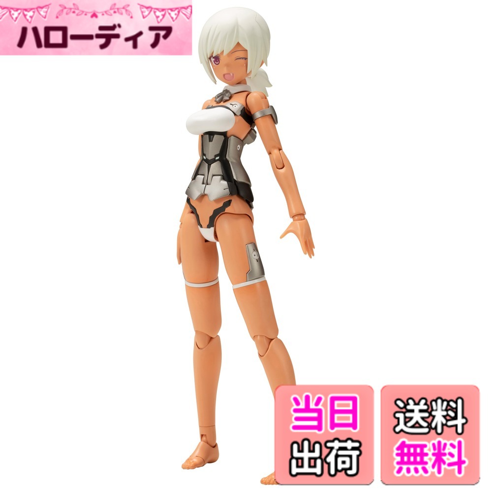 商品情報商品の説明商品紹介 コトブキヤ オリジナルロボットコンテンツ「フレームアームズ」のスピンオフシリーズ 「フレームアームズ・ガール」最新作は「レティシア Silver Ver.」 ! 柳瀬敬之氏デザインによるメカデザインを島田フミカネ氏が美少女化したイラストをもとに立体化しました! 「レティシア」のカラーの幅を広げた商品になります。 【商品詳細】 ・褐色と白色と銀色カラーのフレームアームズ・ガールになります。 ・肌色はフレームアームズ・ガールとしては新色ですが、「アルシア アナザーカラー with FGM148タイプ 対戦車ミサイル」と同じカラーになります。 ・胸部は、発売済みの「フレームアームズ・ガール　レティシア」と同じ通常サイズに加え、大サイズのものが付属。 ・表情パーツは「正面向き八重歯笑顔」、「左向き舌だし顔」、「右向き笑顔」の3種が付属。 ・表情パーツは塗装済みのものが付属。 ・前髪は新規造形の「左わけ前髪」と「ジョイント付き左わけ前髪」の選択式。イノセンティアと同じ「前髪」も付属。 ・後ろ髪は新規造形の「ひとつ結び髪の毛」「シングルシニヨン髪の毛」とイノセンティアと同じ「短髪髪の毛」が付属。 ・「サイドシニヨン髪の毛」「サイドツインテール髪の毛」はイノセンティアと同じ「前髪」にのみ対応。「左分け前髪」、「ジョイント付き左わけ前髪」には対応しておりません。 ・さらに「猫耳」「メカ猫耳」「メカキツネ耳」「メカ立ち犬耳」「メカ垂れ犬耳」「メカアクセサリー」の多数の耳を選択可能。 ・既存の5種類の手首に加え、新規造形6種類の「ハート手」「サムズアップ手」「ピース手」「指さし手」「銃支え手」「敬礼手」の多数の手首パーツが付属。 ・首フリルは新規造形の「リボン付きカフス」と「装甲付き」「装甲なし」の3種類が付属。 ・「素肌腕・脚」及び「マテリア腕部・脚部」が付属。 ・首部は通常の長さのものとドール服対応の長い首の2種類が付属。 ・足部も通常の素足とドール靴対応の素足の2種類が付属。 ・瞳などのデカールが付属。 ・各部の3mm穴で既存M.S.Gシリーズ、フレームアームズシリーズの武装の使用が可能。 【フレームアームズ・ガール（FAガール）とは】 フレームアームズ・ガールとは、コトブキヤ オリジナルロボットコンテンツ「フレームアームズ」の各機体を“美少女化”したスピンアウト シリーズになります。 色分けされた成型色、タンポ印刷済みのフェイスパーツにより、塗装せずに組んだだけでも完成します。 フレームアームズの特徴である各部に設けた3mm径の穴とPVC製の手首により、膨大なM.S.Gウェポンユニットシリーズや、フレームアームズシリーズの武器、外装を使用する事が可能。 今後発売予定のフレームアームズ・ガール各機体との頭部、腕部、脚部等の互換性も確保されており、お客様独自のフレームアームズ・ガール（FAガール）がカスタマイズ可能です。 安全警告 該当なし主な仕様 (C) KOTOBUKIYAbr褐色と白色と銀色カラーのフレームアームズ・ガールになります。前髪は新規造形の「左わけ前髪」と「ジョイント付き左わけ前髪」の選択式。イノセンティアと同じ「前髪」も付属。後ろ髪は新規造形の「ひとつ結び髪の毛」「シングルシニヨン髪の毛」とイノセンティアと同じ「短髪髪の毛」が付属。「猫耳」「メカ猫耳」「メカキツネ耳」「メカ立ち犬耳」「メカ垂れ犬耳」「メカアクセサリー」の多数の耳を選択可能。