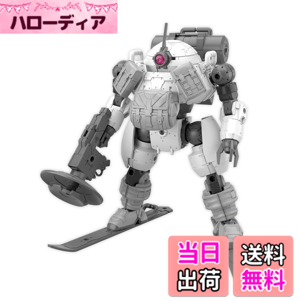 商品情報商品の説明惑星探査を得意とするエグザマクス「ラウンドノヴァ」が登場！ ■武器持ち手と開き手の特徴的な形状のハンドパーツが付属。 ■足底にはスキー板状のパーツを取り付け可能。スキー板状のパーツは腕部にも装着可能。 ■胸部などに取り付け可能なバッグパーツが付属。 ■新デザインのロイロイが付属。ロイロイは腰部に取り付け可能。 ■シリーズ機体と同様に各部がフレキシブルに可動。主な仕様 (C)BANDAI SPIRITS 2019br色分け済みプラモデルbrBANDAI SPIRITS(バンダイスピリッツ) 30MM bEXM-6 ラウンドノヴァ2 1/144スケール 色分け済みプラモデルが登場！