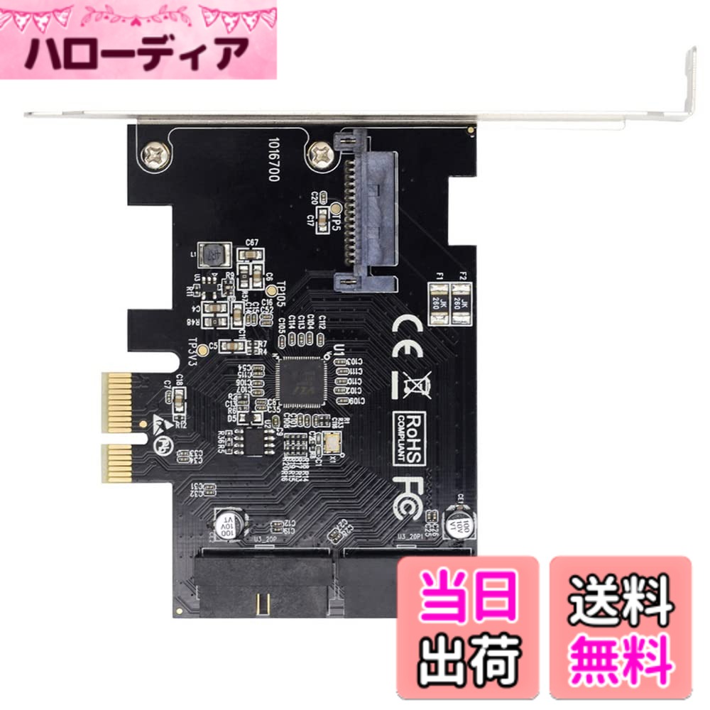 xiwai PCI-E 1X to 19Pin 20Pin USB 3.0 Header Express Card, USB Front Panel Adapter VL805 for Desktop Computer Motherboard