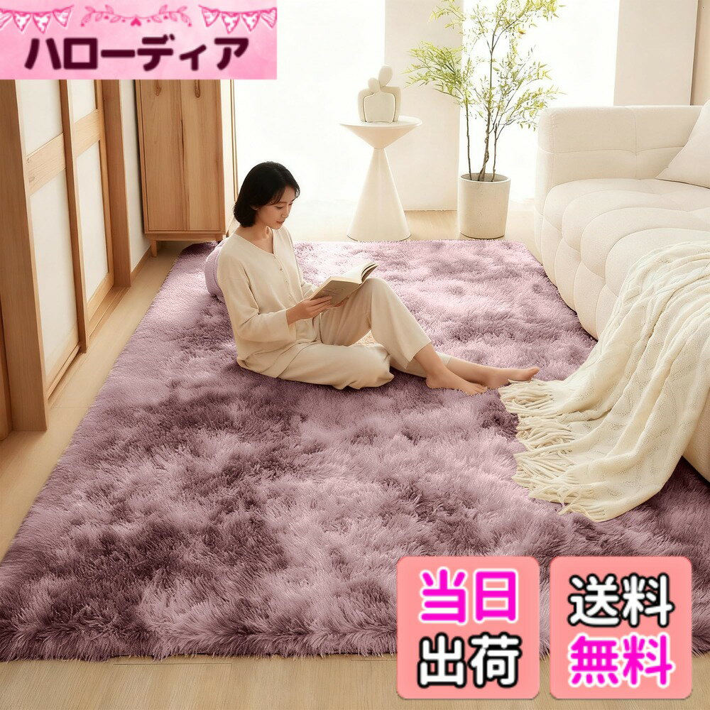 HONDA - 【送料無料】カーペット ラグマット HOSUR 北欧 長方形 ラグ シャギーラグ 絨毯 低反発 ふわふわ 厚手 洗えるラグ 滑り止め付き オールシーズン 色：ピンク、サイズ：120x160cm