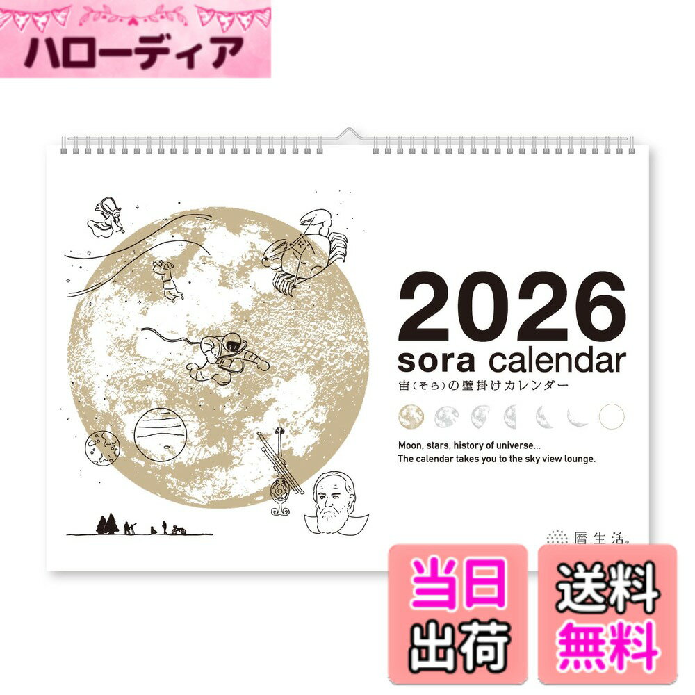 【送料無料】新日本カレンダー 宙のカレンダー 色：NK8941