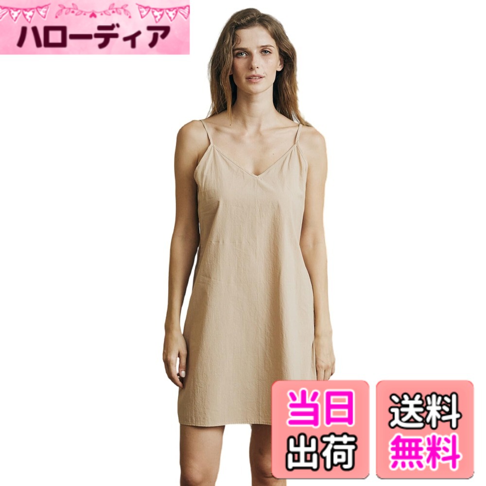 商品情報商品の説明主な仕様 【高品質な綿100%素材】 ウォッシュコットン（100％綿）。水洗い加工により綿繊維がさらに柔らかくなり、素肌に優しい触り心地です。あらかじめ水洗い処理を施しているため、洗濯時の縮みが少なく、サイズが安定しています。ノンストレッチ（無弾力）仕様で、ゆったりとした自然なシルエットをキープ。通気性と吸湿性に優れ、夏場の蒸れを防ぎ、涼しく過ごせます。静電気を防止。一年中快適にお召しになれます。【着やすさを追求したデザイン】 Vネック＆調整可能なストラップ で、バストラインを自然にカバーし、着用時のフィット感を自由に調節できます。【3カラー4サイズ展開】 白、黒、ベージュの3色とM、L、2L、3Lの4サイズをご用意。さまざまな体型とスタイルにお応えします。【快適な着心地】 やや透け感があって、ワンピースなどに合わせるペチコートです。洋服の下でも目立たず、シルエットを美しく保ちます。上質な着心地で、毎日を快適に過ごすためのウォッシュ綿スリップ。【マルチシーン対応】 透けやすいワンピースの下着として、透け感対策として最適。パジャマとしても、インナースカートとしても使え、ゆったりとした綿麻スカートやAラインスカートとの相性も抜群です。ベーシックなデザインだから、季節を問わず長く愛用できます。