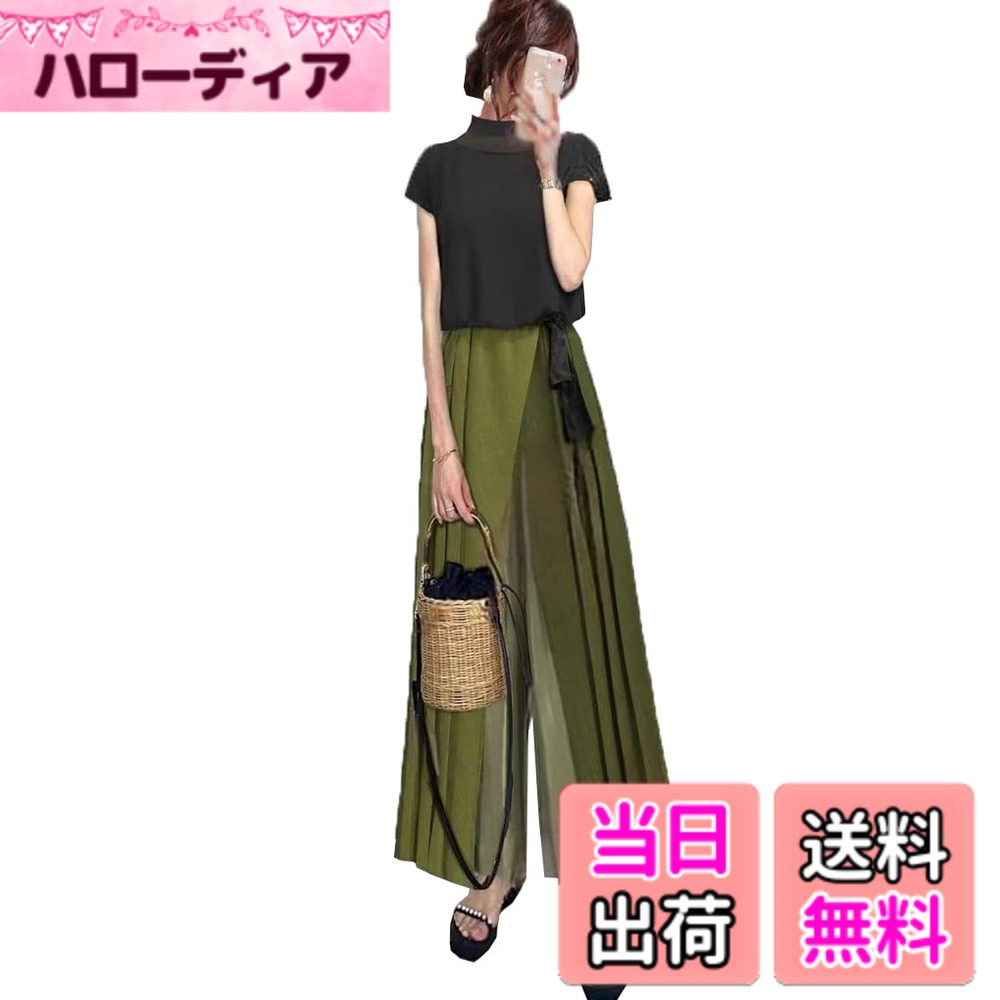 【送料無料】[DYIOPMFGZ] 上下セット セットアップ レディース tシャツ ブラウス 半袖ト ...