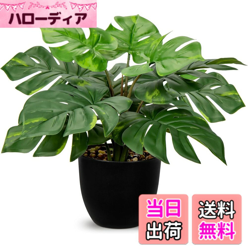 【送料無料】Villa Como フェイクグリーン インテリアグリーン 人工 観葉植物 フェイク ヤシ モンステラ ヒトデカズラ 室内 大型 簡単保 水やり不要 害虫駆除不要 おしゃれ ギフト (ヒトデ) 色：観葉植物-B、サイズ：小さい