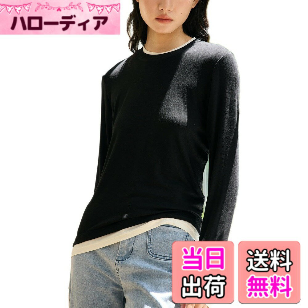 商品情報商品の説明主な仕様 混紡繊維の素材はソフトで快適な肌触りなので、体に密着させても違和感がない。パッチワーク・デザインのTシャツ。 襟、袖口、シャツの縁は白で継ぎ合わされ、重ね着効果を生み出し、よりスタイリッシュで上品な着こなしを演出する。長袖Tシャツはストレッチが効いており、タイト過ぎず、体型をスリムに見せてくれる。丸首ネックニットの長袖は4色あり、春、秋、冬の3シーズンに対応する万能トップスです。洗濯機で洗うことができ、カットソー のサイズについては、手手動測定で2-3cmの誤差が生じることもございます、ご了承くださいませ。