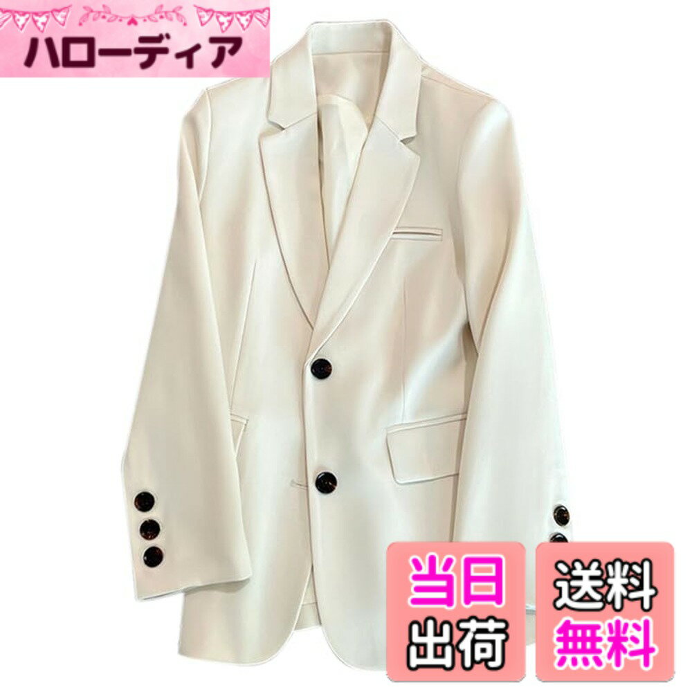 Jacket - 【送料無料】[FHLHY] テーラード ジャケット レディース フォーマル ジャケット ブレザー すべての季節 長袖 カジュアル オフィス スリム 通勤 複数の色 色：ベージュ 601、サイズ：2XL