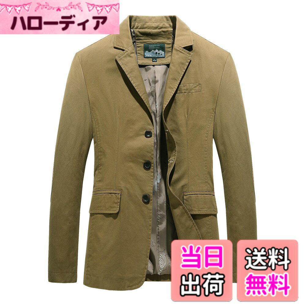 商品情報商品の説明主な仕様 例年大人気大好評のテーラードジャケットは今年も新登場！キレイめからカジュアルまで使えるので、お仕事でピシッと決めたい時にも、普段着でカジュアルに決めたい時にも着回しが出来ます！襟元は定番のノッチドラペルで、ビジネスでもカジュアルでもオシャレに着れる人気アイテム！着回しやすく一枚はぜひ持っておきたい春秋冬マストアイテムです！クラシックx実用性の掛け算。表地は厳選した暖かい100％コットン生地を使用し、立体的な縫製を取り入れて、汗止め、通気性に優れ、ジャケットの裏地にサラサラポリエステル地を使用し、心地よい着心地に仕上げています。軽い着心地で春先から秋口まで着まわせるアイテム。定番のシンプル無地デザインで、カラーバリエーションは着まわしやすいベーシックなグリーンから落ち着いた感じのブラックまで備えた魅力の3カラー展開で普段使いからビジネスまで幅広く活用していただけます。更に、より多くの人に着ていただきたくて、サイズバリエーションはジャストからオーバーまでM-4XLの6サイズをご用意しておりますので、幅広い世代の方にご愛用いただけるようになります。【SIZE:M】着丈69 胸囲110 袖丈60 肩幅47 【SIZE:L】着丈71 胸囲114 袖丈61.5 肩幅48.2 【SIZE:XL】着丈73 胸囲118 袖丈63 肩幅49.4 【SIZE:2XL】着丈75 胸囲122 袖丈64.5 肩幅50.6 【SIZE:3XL】着丈77 胸囲126 袖丈66 肩幅51.8 【SIZE:4XL】着丈79 胸囲130 袖丈67 肩幅53brスタッフA:身長166cm 体重60kg SIZE:L着用； スタッフB:身長173cm 体重70kg SIZE:XL着用； スタッフC:身長163cm 体重55kg SIZE:M着用； スタッフD:身長175cm 体重75kg SIZE:XL着用； スタッフE:身長180cm 体重90kg SIZE:2XL着用.