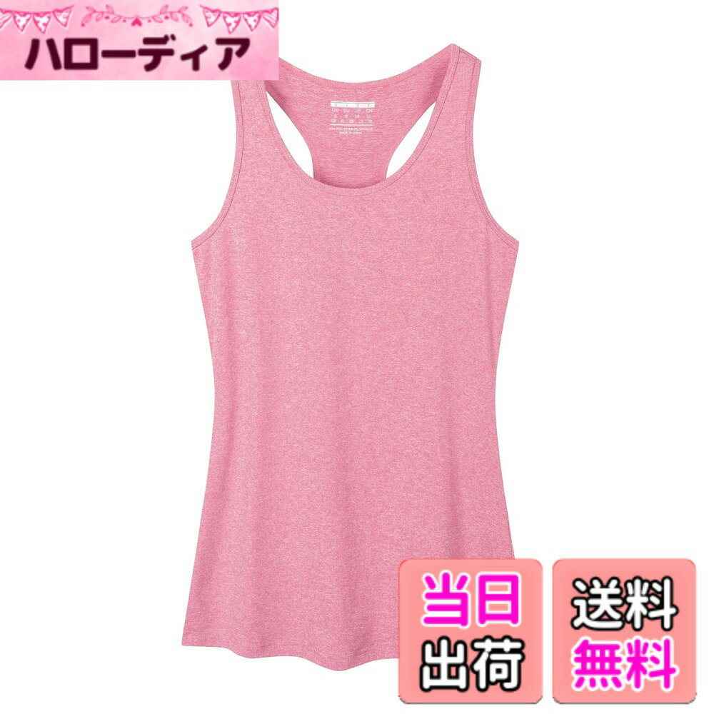 商品情報商品の説明主な仕様 【縫製＆デザイン】本品は女性の体型に合わせたフィット感を考えたデザインで、ウエスト周りの素材の縫製を最適化し、縫製はしっかりしており、生地は柔らかく弾性もあります。丈はヒップが隠れる程度の適当な長さです。きつ過ぎず、ゆる過ぎず、心地よく体を包んでくれます。【吸汗速乾＆通気】軽くて薄い素材を使用して、適時に汗を蒸発させ、通気性が良いです。【自由に活動】レーサーバックとノースリーブを設計します、Y字型のストラップは背中の開放感があり、運動中も腕や肩が自由に動きます。【コーディネート】シリーズ全体が無地のデザインを採用し、さまざまな色があります。ゆったりしてファッションのスタイルも採用しています。スポーツパンツやスカートなど様々な服装に組み合わせ、個性的なスタイルを楽しめます。適用性：【季節】春、秋、夏（暑い天候）。【対象】女性。【適用場合】1.ランニング、ヨガ、ジム、トレーニング、テニス、筋トレなどの様々なスポーツ活動に適用できます。2.日常生活、外出での普段着として、また春や秋にはインナーとして着用することも可能です。ヒント：1.撮影時の光、モニタの明るさなどの違いにより、多少色合いが異なって見える場合がございます。2.サイズは素材の特性と測定方法の違いによって、誤差は1-3CMの可能性があり、商品の実物を基準としてください。