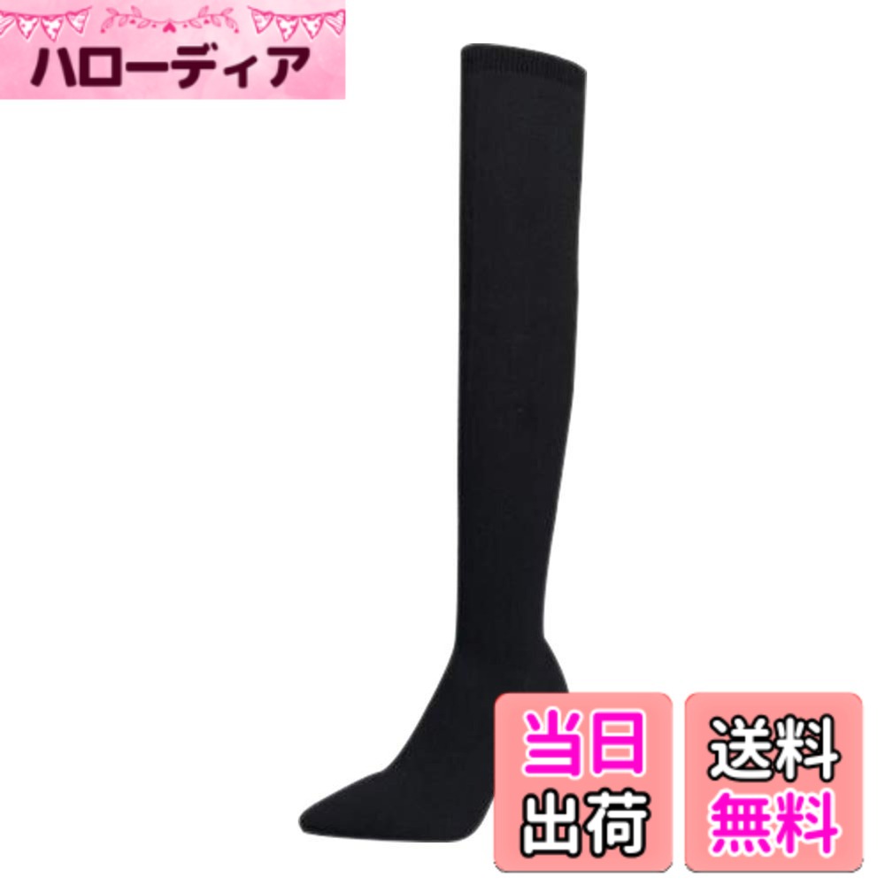【送料無料】[Guoyupika] ロングブーツ レディース ソックスブーツ ニーハイブーツ...
