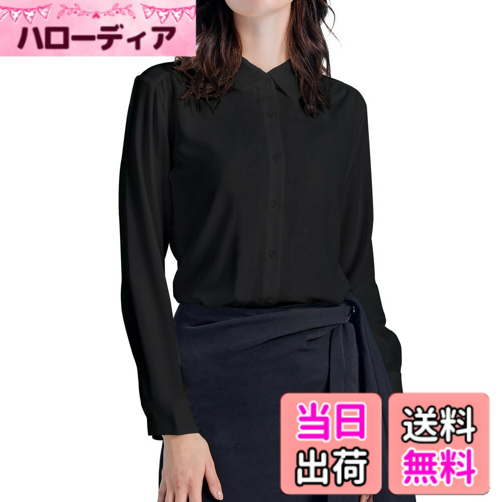 商品情報商品の説明主な仕様 シフォンのしっとりと柔らかい肌ざわりと滑らかな光沢が魅力です。これ1枚で女らしさときちんと感を両立します。[形態安定・防シワ効果]形態安定加工が施されているため、洗って干すだけでOKの超形態安定シャツ。また、UV遮蔽率90%以上なのもうれしいポイント。紫外線対策ができるので、毎日の通勤・通学や、営業で外回りが多い女性は重宝します。[透け防止機能]透け防止素材を使用しているため、人目を気にせずコートを脱ぐことができます。インナーが透ける心配が減ります。[動きやすい]生地がしなやかで動きやすい。肩周りに余裕があるため、上半身を捻ったときにも動きやすく感じます。[コーディネート]ヒップが隠れるくらいの丈感で、細身パンツやテーパードパンツとコーデにぴったりです。スカート合わせでより女性らしいコーディネートもおすすめです。