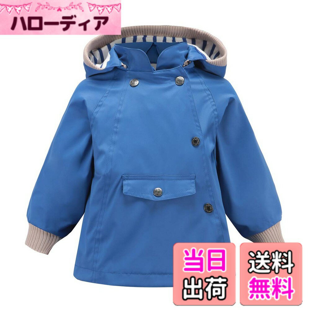 Jacket - 【送料無料】[Enfants Chris] ウインドブレーカー キッズ アウター ジャケット フード付き 撥水防風 軽量 ジャンパー パーカー 子供 コート ジュニア カジュアル 90 100 110 120 130 140 150 色：グレー、サイズ：140