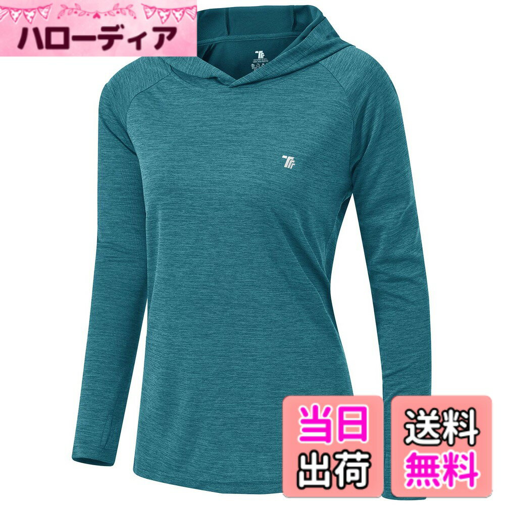 商品情報商品の説明主な仕様 【機能性】スポーツシャツとして、通気性が高く、運動中の汗や水分を迅速に吸収・放出するので、汗をかいてもさらっと快適な着心地です 。【紫外線対策】UVカット（UPF 50+）の効果、アウトドア活動に有害なUVAやUVBをブロックしてお肌を保護し、終日快適にリラックスしたフィット感を提供します。手の甲までしっかり覆う指穴デザインと、フード付きなので首の日焼けもしっかり。【トレーニングシャツ】ストレッチ性にすぐれているのでラクに動きやすく、運動性抜群。 スリムフィットのデザイン、着痩せ効果がありますのレディースプルオーバー。【アウトドアシャツ　レディース】優れた日焼け防止とフラットロックシームを提供し、ゴルフ、釣り、ハイキング、旅行、ボート、登山、ランニング、トレーニングなどのアウトドアアクティビティに最適です。部屋着、普段着でもおすすめします！【安心】品質があるので、ご安心して購入ください。出荷前、丁寧に検査いたします。万が一、商品が不具合の場合、遠慮なくいつでもご連絡ください。※ご注意：サイトに掲載されている商品は、モニター環境により実際のものと素材感、色が若干異なって見える場合がございます。ご了承ください。