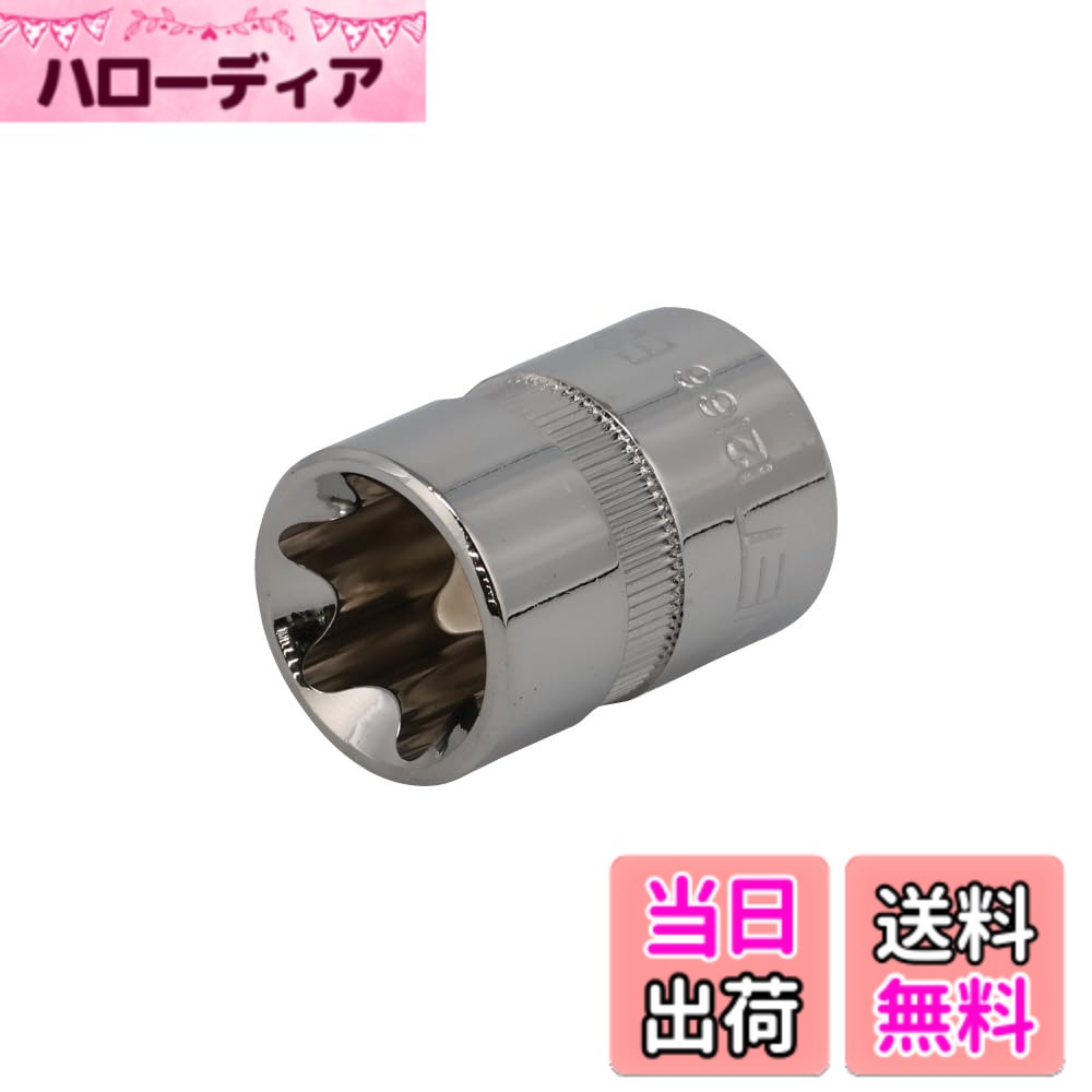 商品情報商品の説明商品紹介 画像は異なる場合がございます。 使用上の注意 サイズにより画像は異なる場合がございます。主な仕様 ●サイズ：E20●全長(L；mm)：30●内径寸法(mm)：18.49●対応ねじサイズ：M16●差込角(”SQ)：3/8●ソケット外径(D1先端部；mm)：22●ソケット外径(D2差込部；mm)：22br●ミラー仕上げのメッキが美しいE型ヘクスローブソケット