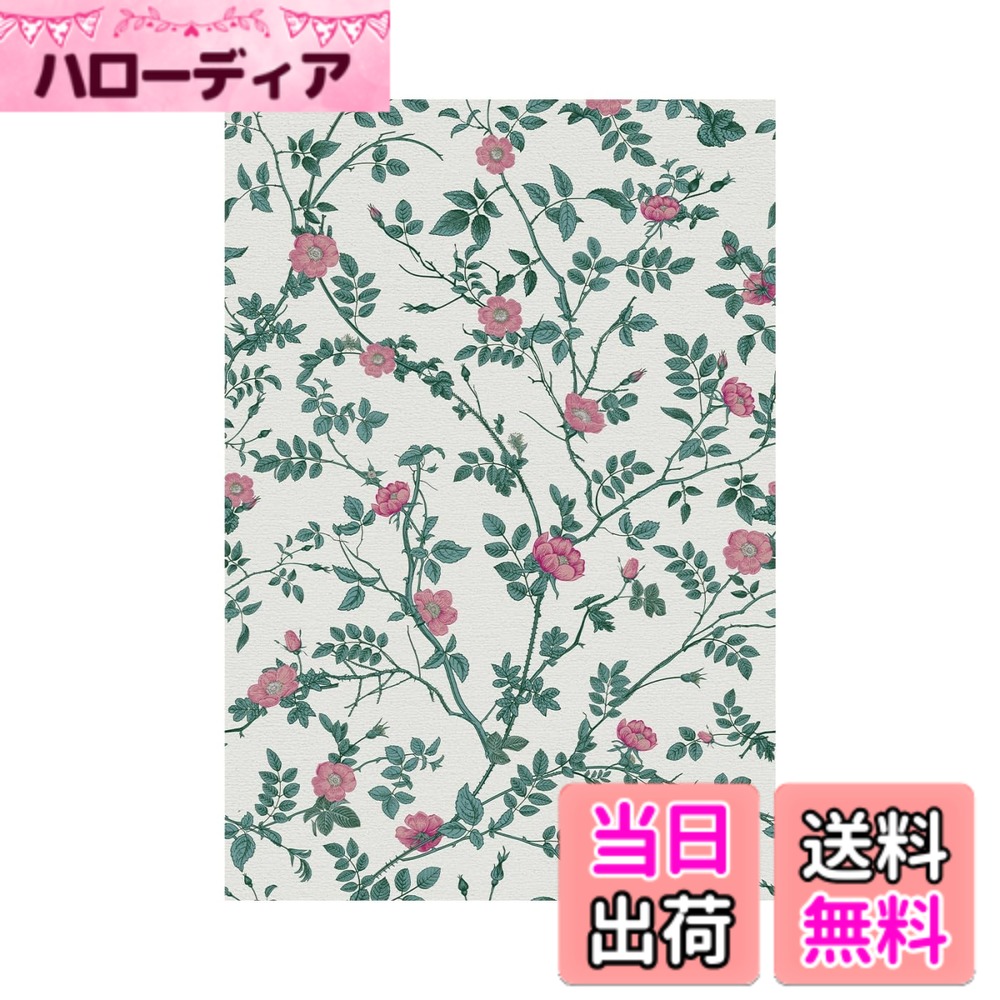 商品情報商品の説明主な仕様 台紙を含めた全体の厚さは約0.27mmです。厚みのある壁紙なので、下地が目立たない美しい仕上がりです。貼り付けの際に気泡ができにくく、優れた耐久性と耐磨耗性を兼ね備えています。壁紙シールの表面には防水処理（特殊樹脂加工）が施されており、防水性に優れています。これにより、表面の汚れの浸透を軽減し、汚れにくくなっています。日常的な水性汚れは、サッと拭くだけで簡単に落とせます。リメイクシートの裏面にはマス目が入っており、はさみやカッターなどでご希望のサイズに裁断できます。台紙から剥がしてそのまま貼り付けられ、他の接着材や目地材は必要ありません。表面が強化された壁紙は退色しにくく、適度な粘着力で剥がしても跡が残りません。そのため、賃貸の部屋でも気軽にご利用いただけます。DIYでも簡単に施工可能で、専門業者に頼む手間や費用がかかりません。防水性があり汚れに強く、かわいらしい柄と豊かな色味が特徴です。リビングや部屋、玄関、古い家具など、さまざまな場所での使用がおすすめです。壁や戸棚、ドアにも簡単に貼れるため、あっという間に新しい雰囲気をお楽しみいただけます。