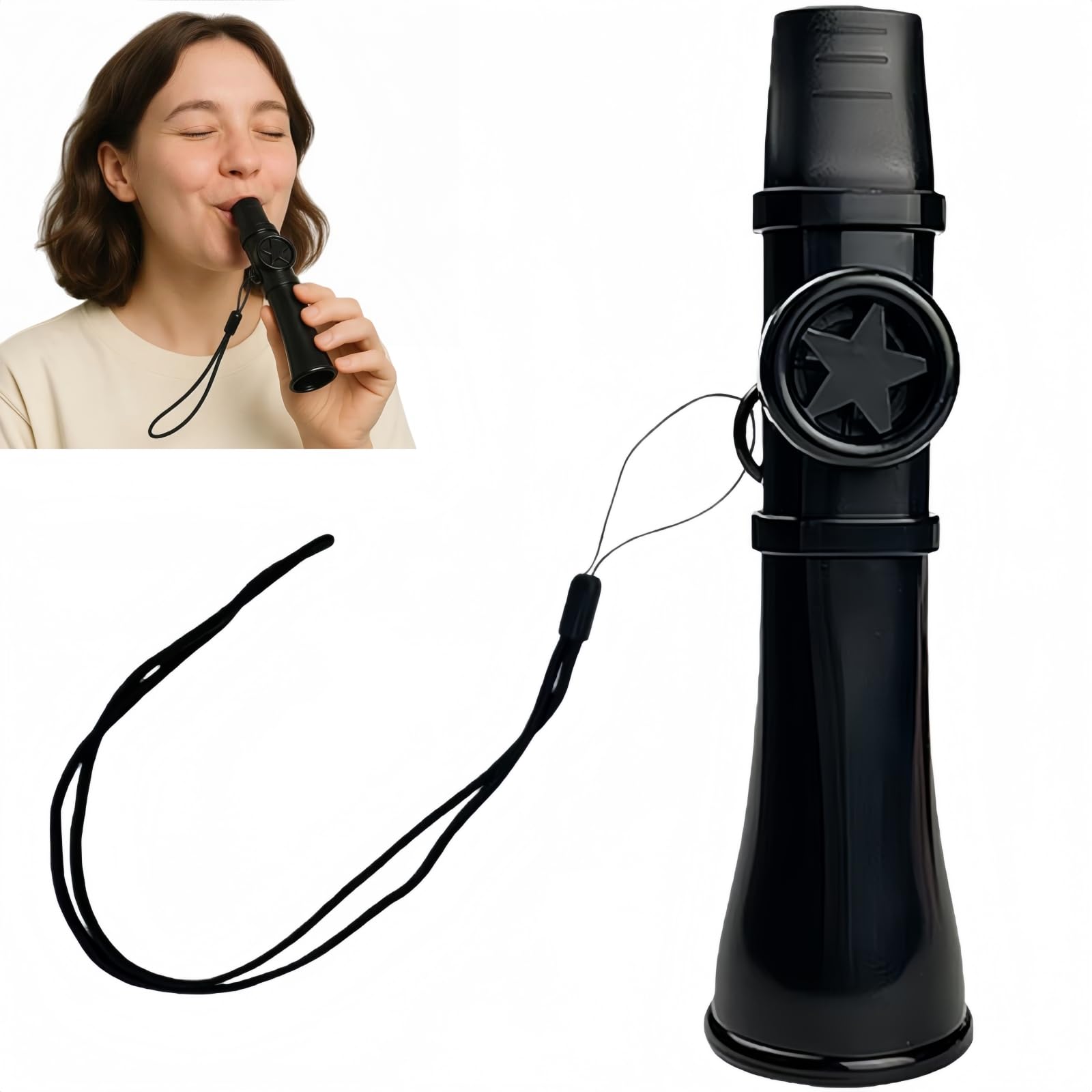 【送料無料】カズー 口笛 軽量 良い音 ミニ音楽玩具 ホイッスル 楽器 調整可能なト...