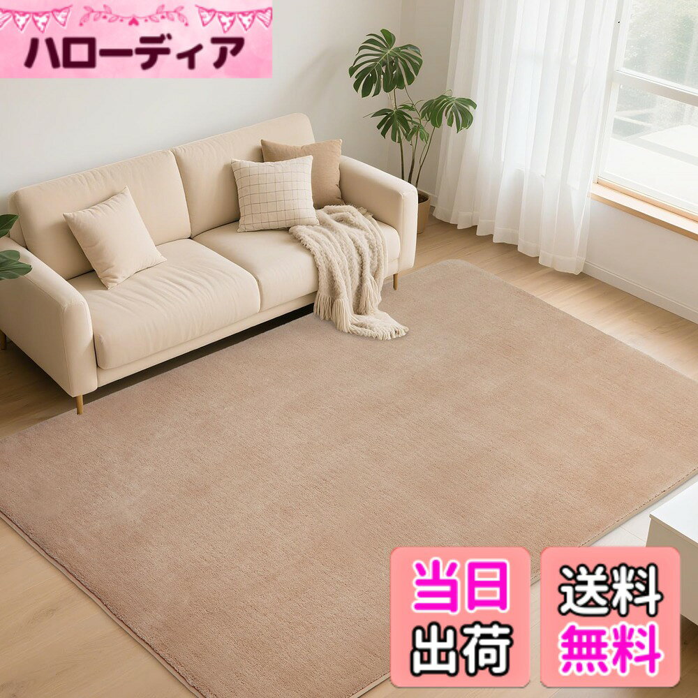 商品情報商品の説明主な仕様 【コンパクト厚設計 & お手入れ楽々な短毛仕様】当カーペットの最大の特徴は、厚さわずか約1cmのスリムなポリウレタン。表面のパイル高は約1.5cmの短毛。ホコリやペットの毛、小さなお子様の食べこぼしなどが絡まりにくく、掃除機がけが驚くほどスムーズでラクチン。毎日の清潔維持が簡単です。主要素材: 表地＝高密度ポリエステル (撥水・防ダニ・抗菌・防臭加工済み)、中材＝高密度フォーム (適度なクッション性)、裏地＝滑り止め加工済み不織布 (ノンスリップ)。サイズ: 200CM*250CMbr【 プロ仕様の滑り止め】ラグ裏面には強力な滑り止め加工を施しています。フローリングの上でもしっかり固定され、ズレにくい設計。お子様やご高齢の方がご家庭にいらっしゃっても、転倒のリスクを軽減し、安全にご使用いただけます。衛生面にも徹底配慮。防ダニ・抗菌・防臭加工を施しており、カビや雑菌の繁殖、不快な臭いを抑制します。 さらに、低ホルムアルデヒドタイプを採用。室内の空気環境にも配慮した、小さなお子様やペットがいるご家庭でも安心の素材です。【快適な足ざわり & 高い耐久性】 ラグマット 高密度に織り込まれた短毛パイルは、足裏に程よいフィット感とふんわりとした柔らかさを提供。踏み心地がしっかりしていながらも、素足で歩いても気持ち良い感触です。 中材の高密度フォームが体圧を優しく分散。長時間立ったり座ったりしても疲れにくい、快適なクッション性を実現しています。高密度構造により、日常の歩行や家具の重みによる型崩れ・へたりが発生しにくいのが特長。美しい見た目と快適な足ざわりを長く維持します。【オールシーズン対応 & 様々なシーンで活躍】フォームがフローリングの冷たさを効果的に遮断。冬場も素足で過ごしやすい温かさを提供します。床暖房の上に敷いても問題ありません 。表面の撥水加工により、うっかり飲み物などをこぼしてしまっても、水玉状になり浸透しにくいため、すぐに拭き取ればシミになりにくい 夏場の蒸れやベタつきを軽減。年間を通じて快適にご利用いただけます。リビングのくつろぎスペース、ベッドサイド、子供部屋、ペットスペースなど、ご家庭の様々な場所にマッチするデザインと機能性。【配送・使用上の注意点 & アフターサービス】商品はコンパクトに折りたたんで配送いたします。そのため、開封直後には折りジワやわずかな歪みが見られる場合がございます。平らな場所に広げて数日-1週間程度ご使用いただくことで、自然に回復していきますのでご安心ください。初期の段階での寸法不足感も同様に改善されます。万が一の不具合について: 商品到着時に破損など明らかな不良、またはご使用開始後にお気づきの不具合がございましたら、お気軽にお問い合わせ窓口までご連絡ください。安心の: 当商品は1年間の品質が付いております。製造上の欠陥などがあった場合には、期間内に適切な対応をさせていただきます。どうぞ安心してお買い求めください。