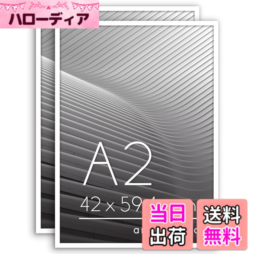 Americanflat Picture Frame LX - Parent 色：ホワイト、サイズ：A2