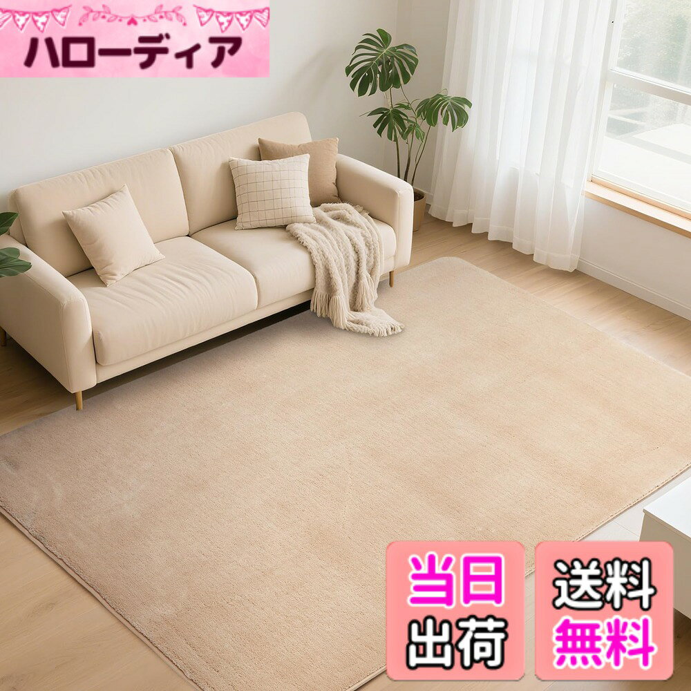 商品情報商品の説明1主な仕様 【コンパクト厚設計 & お手入れ楽々な短毛仕様】当カーペットの最大の特徴は、厚さわずか約1cmのスリムなポリウレタン。表面のパイル高は約1.5cmの短毛。ホコリやペットの毛、小さなお子様の食べこぼしなどが絡まりにくく、掃除機がけが驚くほどスムーズでラクチン。毎日の清潔維持が簡単です。主要素材: 表地＝高密度ポリエステル (撥水・防ダニ・抗菌・防臭加工済み)、中材＝高密度フォーム (適度なクッション性)、裏地＝滑り止め加工済み不織布 (ノンスリップ)。サイズ: 160CM*200CMbr【 プロ仕様の滑り止め】ラグ裏面には強力な滑り止め加工を施しています。フローリングの上でもしっかり固定され、ズレにくい設計。お子様やご高齢の方がご家庭にいらっしゃっても、転倒のリスクを軽減し、安全にご使用いただけます。衛生面にも徹底配慮。防ダニ・抗菌・防臭加工を施しており、カビや雑菌の繁殖、不快な臭いを抑制します。 さらに、低ホルムアルデヒドタイプを採用。室内の空気環境にも配慮した、小さなお子様やペットがいるご家庭でも安心の素材です【快適な足ざわり & 高い耐久性】 ラグマット 高密度に織り込まれた短毛パイルは、足裏に程よいフィット感とふんわりとした柔らかさを提供。踏み心地がしっかりしていながらも、素足で歩いても気持ち良い感触です。 中材の高密度フォームが体圧を優しく分散。長時間立ったり座ったりしても疲れにくい、快適なクッション性を実現しています。高密度構造により、日常の歩行や家具の重みによる型崩れ・へたりが発生しにくいのが特長。美しい見た目と快適な足ざわりを長く維持します。【オールシーズン対応 & 様々なシーンで活躍】フォームがフローリングの冷たさを効果的に遮断。冬場も素足で過ごしやすい温かさを提供します。床暖房の上に敷いても問題ありません 。表面の撥水加工により、うっかり飲み物などをこぼしてしまっても、水玉状になり浸透しにくいため、すぐに拭き取ればシミになりにくい 夏場の蒸れやベタつきを軽減。年間を通じて快適にご利用いただけます。リビングのくつろぎスペース、ベッドサイド、子供部屋、ペットスペースなど、ご家庭の様々な場所にマッチするデザインと機能性。【配送・使用上の注意点 & アフターサービス】商品はコンパクトに折りたたんで配送いたします。そのため、開封直後には折りジワやわずかな歪みが見られる場合がございます。平らな場所に広げて数日-1週間程度ご使用いただくことで、自然に回復していきますのでご安心ください。初期の段階での寸法不足感も同様に改善されます。万が一の不具合について: 商品到着時に破損など明らかな不良、またはご使用開始後にお気づきの不具合がございましたら、お気軽にお問い合わせ窓口までご連絡ください。安心の: 当商品は1年間の品質が付いております。製造上の欠陥などがあった場合には、期間内に適切な対応をさせていただきます。どうぞ安心してお買い求めください。