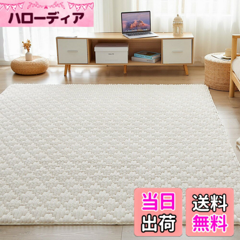 【送料無料】VK Ingeroom 極厚25mm フランネルラグ 色：ベージュ、サイズ：190x240cm