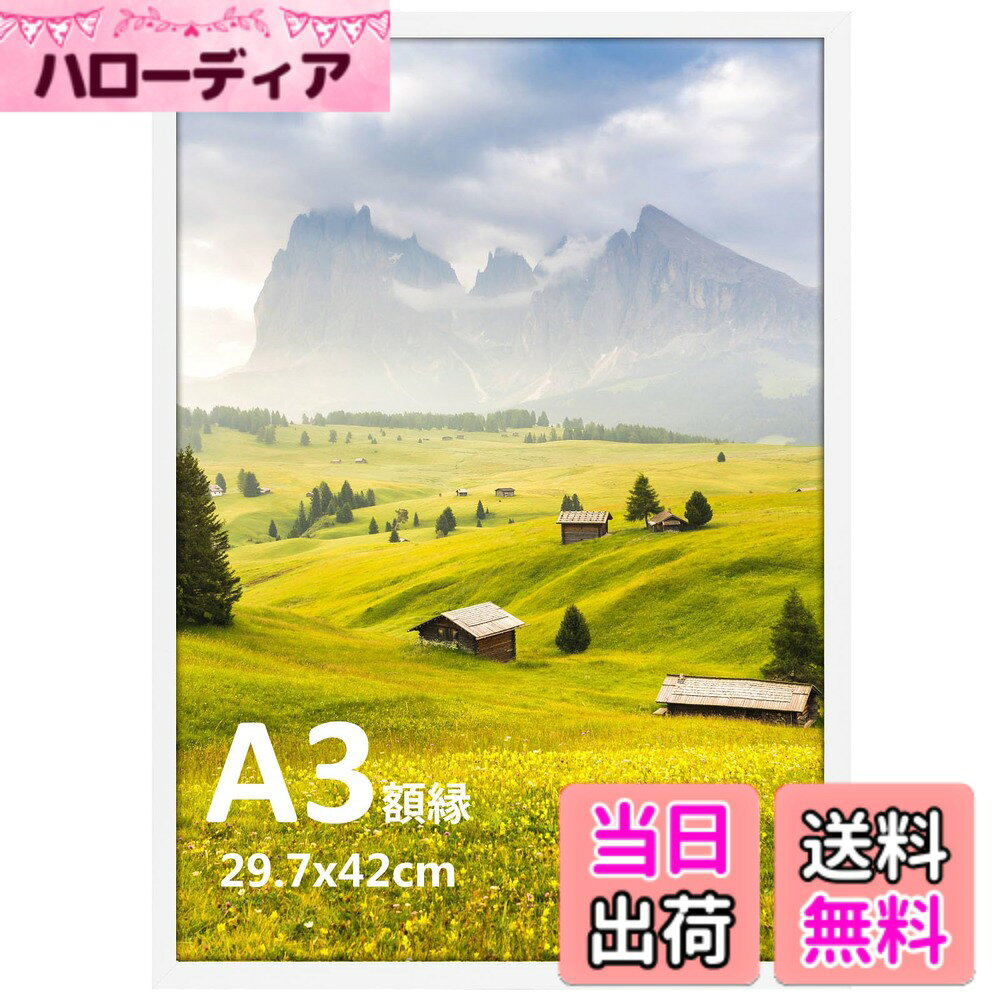 商品情報商品の説明主な仕様 【フレーム材 質】プラスチック製　【透明板】プラスチック製　【裏面フック付】フレーム外寸法: 311x434x9mm 透明板寸法: 297x420x0.66mmbr【収納写真サイズ】a3サイズ(420x297mm)（写真/ポスター/肖像/風景などに飾り）【縦向き&横向き&インテリア】背面にフック付、壁掛け対応タイプです。縦＆横向きどちらにも対応できて、写真の向きに影響されず便利。インテリアにも馴染み、サイズ違うイラストや写真を入れてもOK！自分オリジナルの写真やアート作品、コレクション しているオブジェなどを額に入れてもいいですね。そんな作品に囲まれれば、目にするたびに笑顔になるはず。※ご注意※本商品には壁掛け用の釘が付属しておりません。壁掛けされる場合は、別途適切な釘をご準備ください。