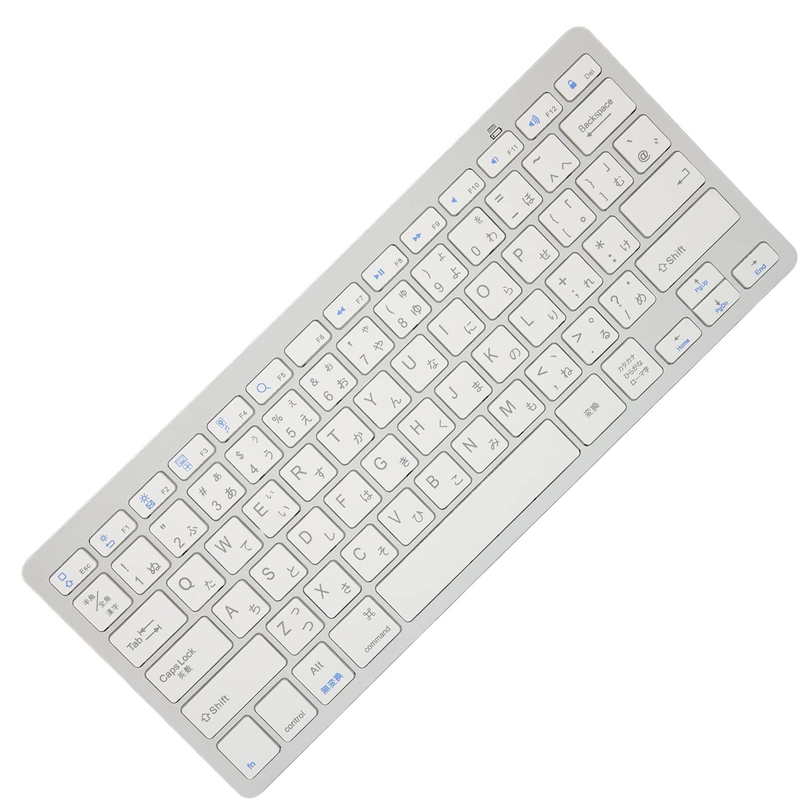【送料無料】ポータブルワイヤレスBluetoothキーボード ミニ78キーコンパクトキーボード Mac Android アラビア語/スペイン語/フランス語/韓国語/ロシア語/タイ語キーボード用(日本) 色：日本