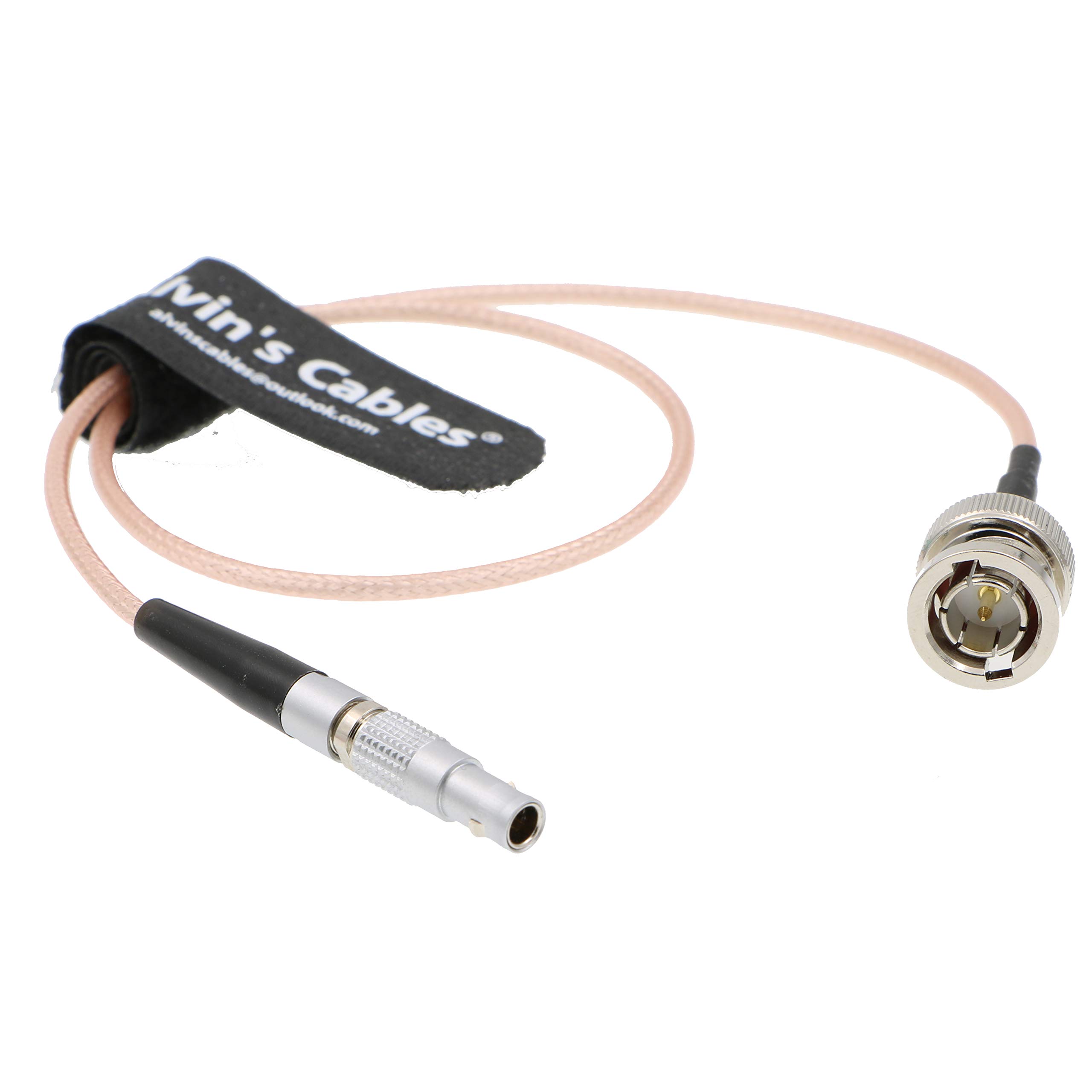 Alvin's Cables Red Epic Scarlet 用の 4 pin to BNCオス Time Code 入力 アダプター ケーブル 色：標準タイプ ピンク、サイズ：Pink