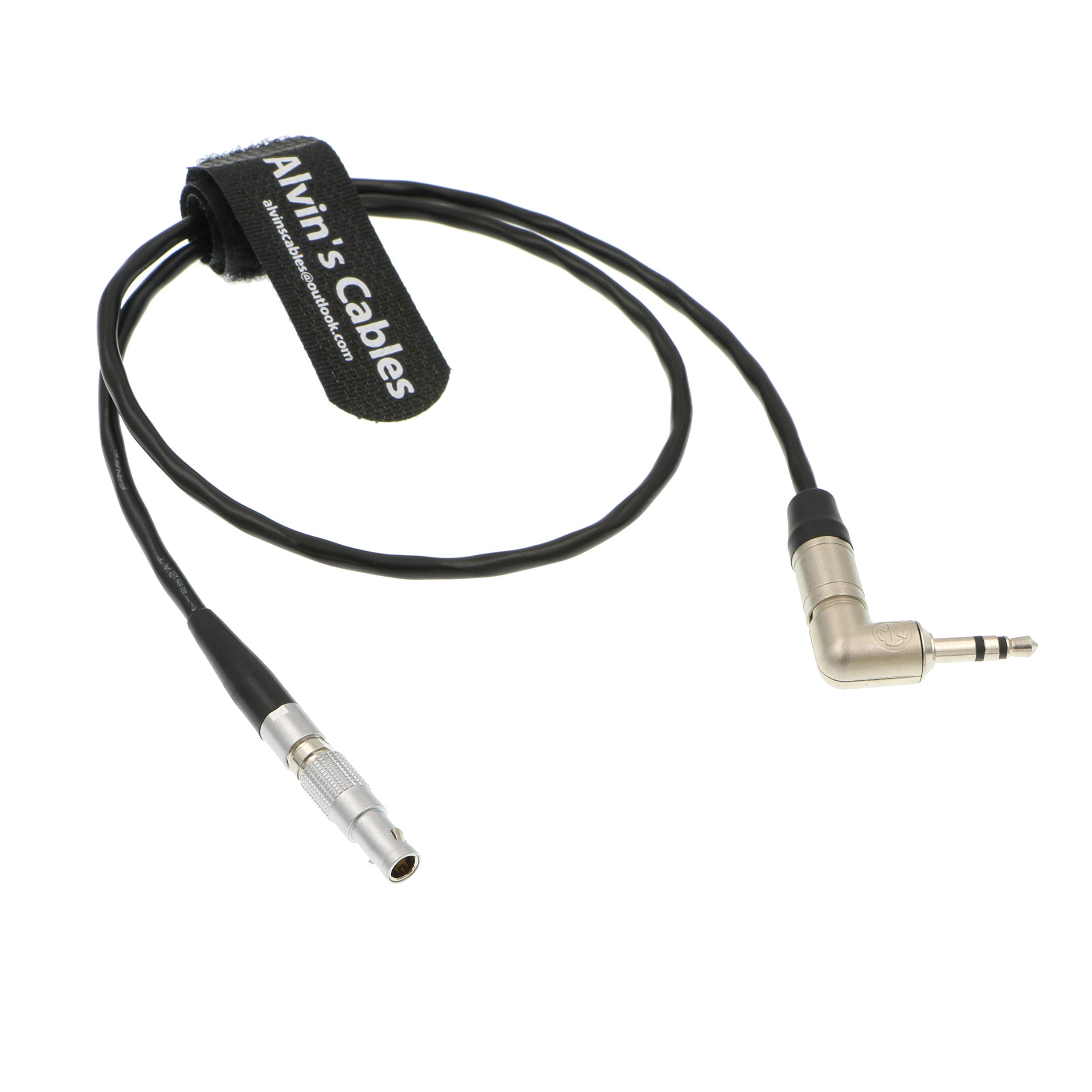 Alvin's Cables RED Epic 用の 4 pin オス to 3.5 MM TRS Easync Sync Time Code ケーブル 色：レッド、サイズ：51cm