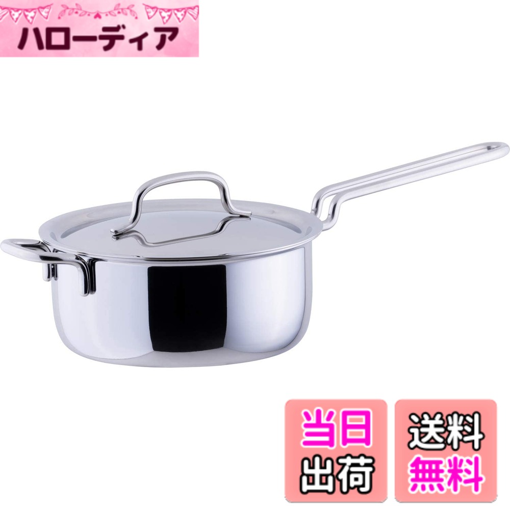 乐天商城 - 【送料無料】宮崎製作所(Miyazaki Seisakusho) 生活雑貨 片手鍋 色：シルバー、サイズ：2 L, 直径 18 cm