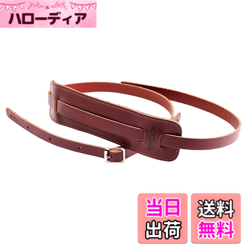 【送料無料】VOX ギターストラップ レザー 革 60's VINTAGE STRAP MM25 色：レッド、サイズ：標準