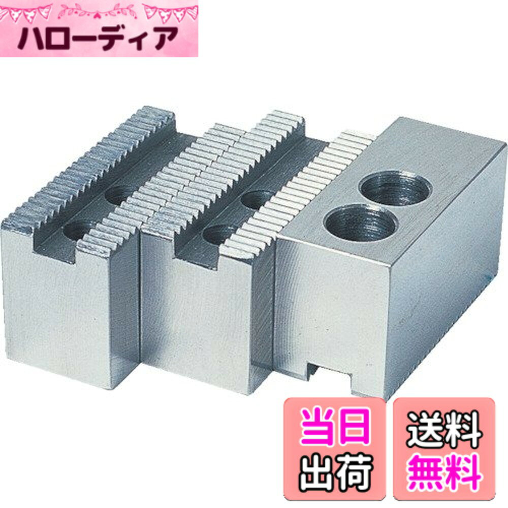 商品情報商品の説明商品紹介 ●機械構造用炭素鋼(S45C)●修正削りが容易で、しかも適当な硬さを持っているS45C鋼を使用しています。また、再取り付け後の復元精度(芯振れ)の低下とマスタージョウの取り付けゆがみが生じる原因などの点を十分考慮して綿密な加工を施しています。 ●修正削りが容易で、しかも適当な硬さを持っているS45C鋼を使用しています。また、再取り付け後の復元精度（芯振れ）の低下とマスタージョウの取り付けゆがみが生じる原因などの点を十分考慮して綿密な加工を施しています主な仕様 高さ(mm):25br幅(mm):23brチャック外径(インチ):5brピッチ(mm):1.5br長さ(mm):58.5br質量(kg):0.65