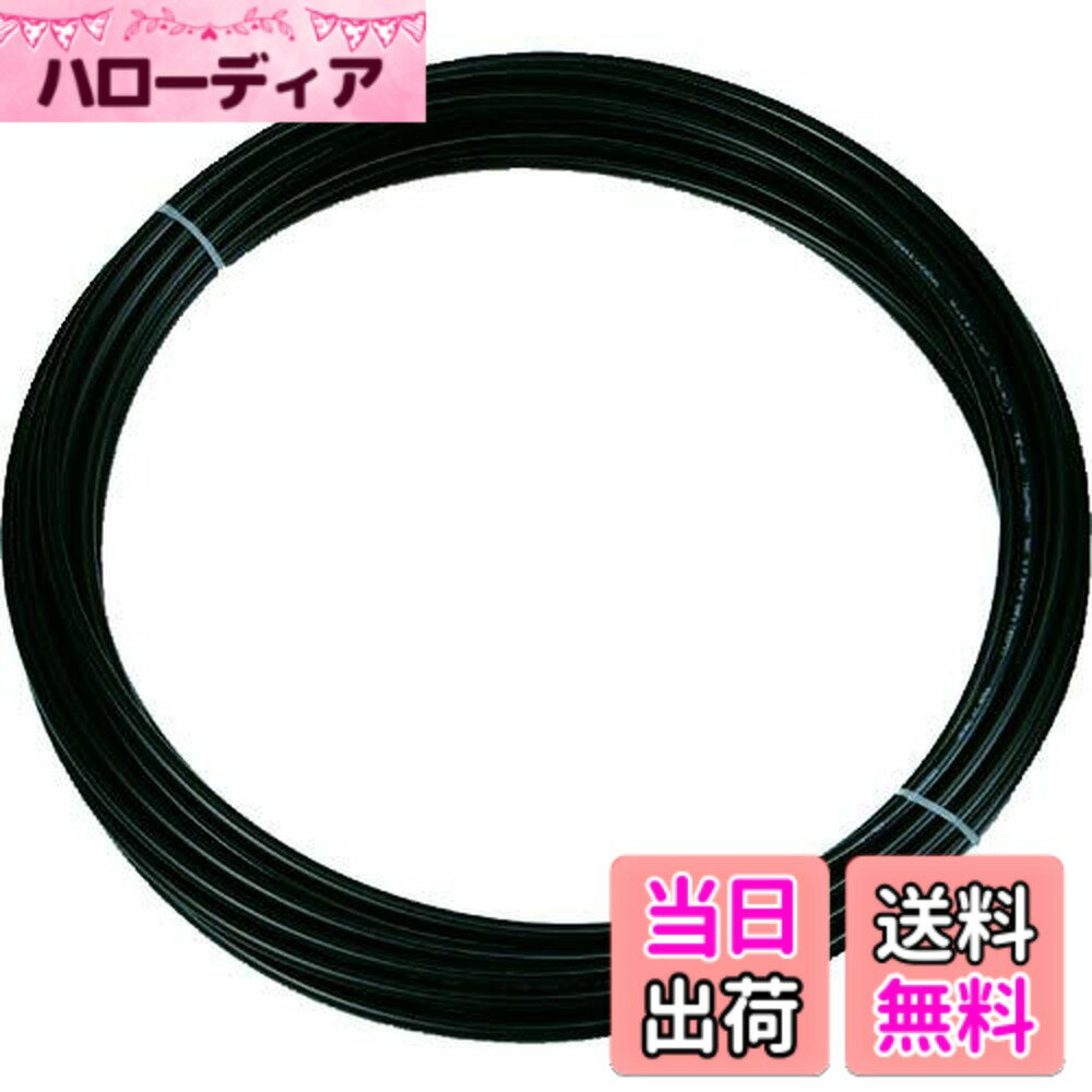 【送料無料】RUSCO(トラスコ) ポリウレタンチューブ 色：ブラック、サイズ：10X6.5mm